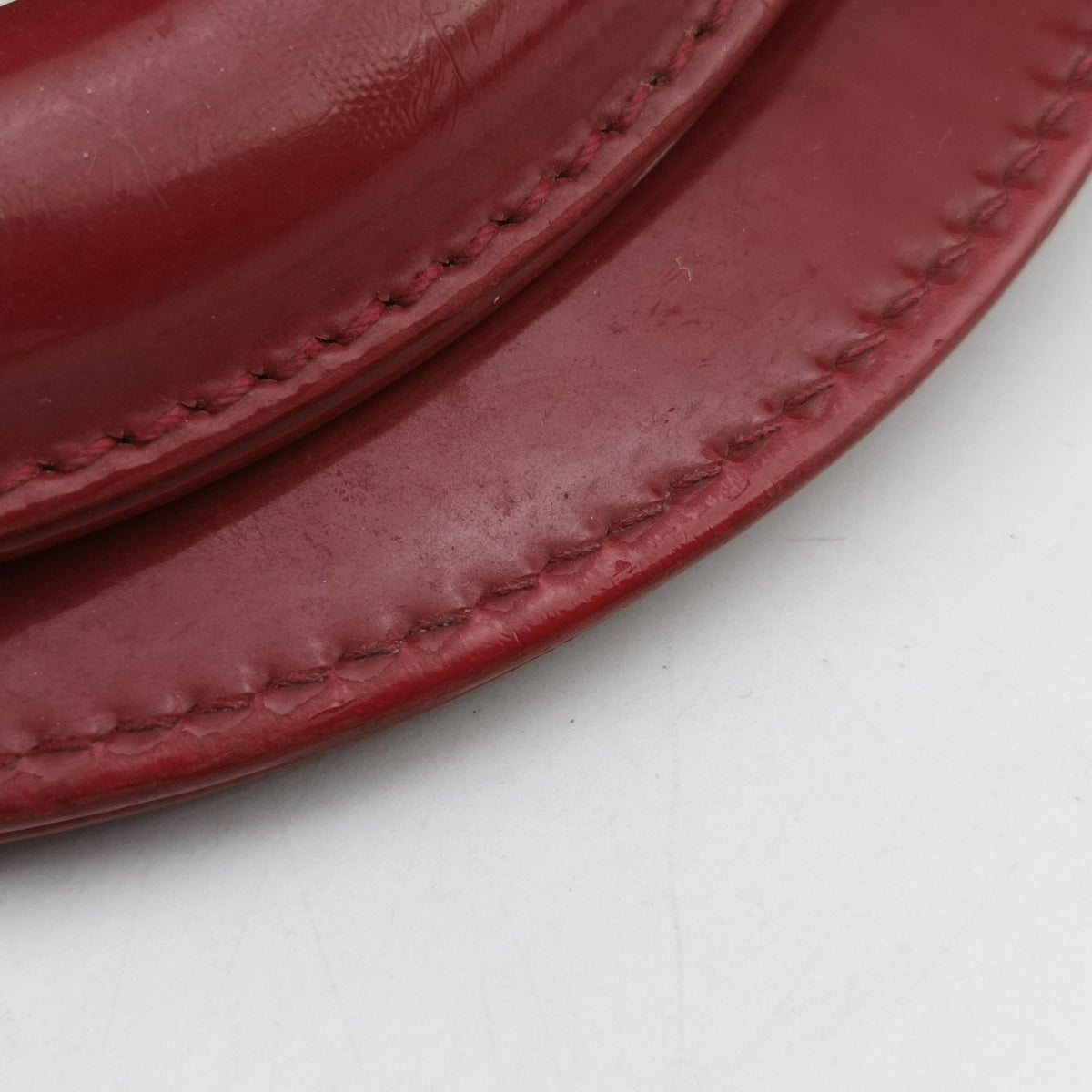 Pre-owned Christian Dior Lady Dior Red Patent  handbag | stylenewstar