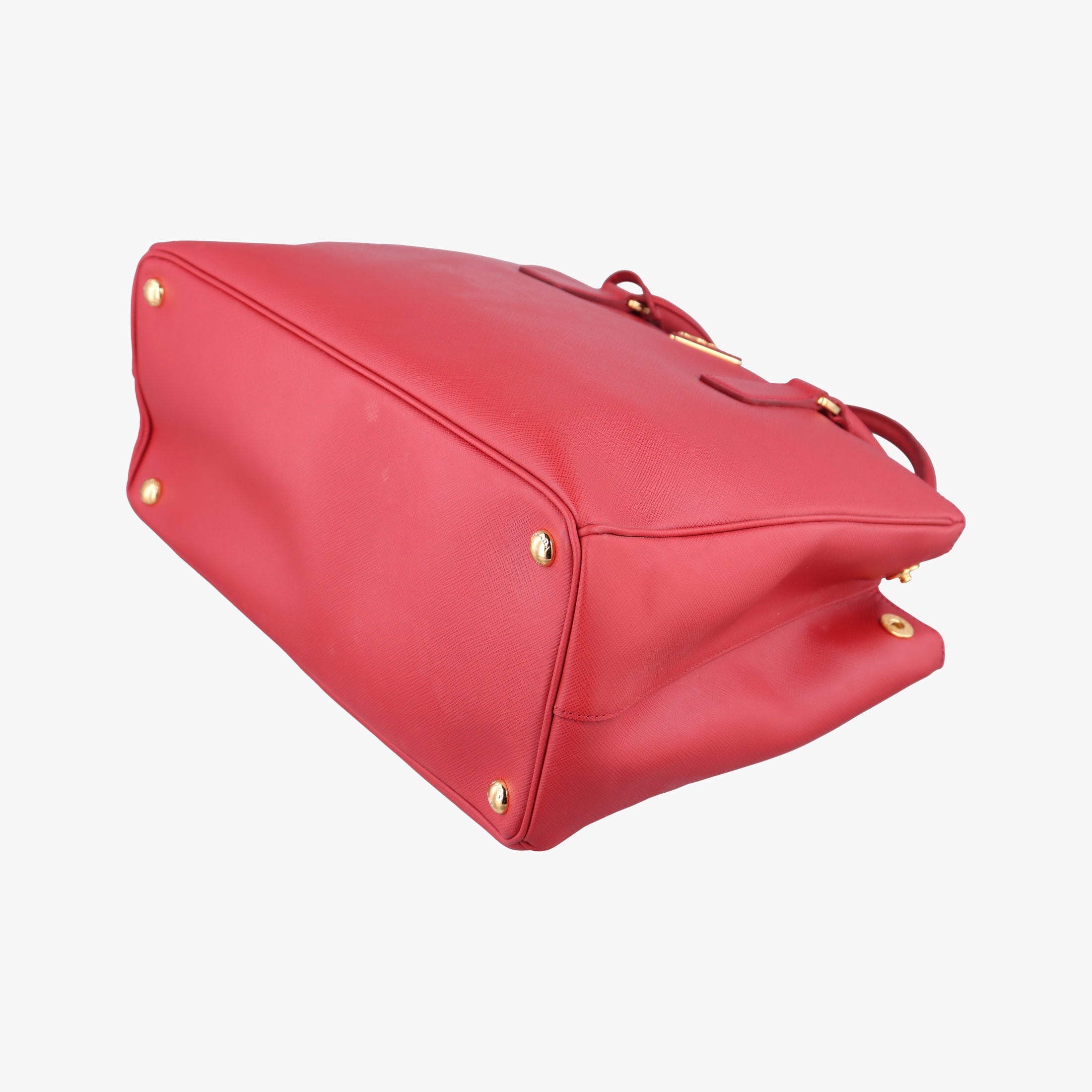 Pre-owned Prada Galleria Red SAFFIANO Leather BN1844 shoulderbag | stylenewstar
