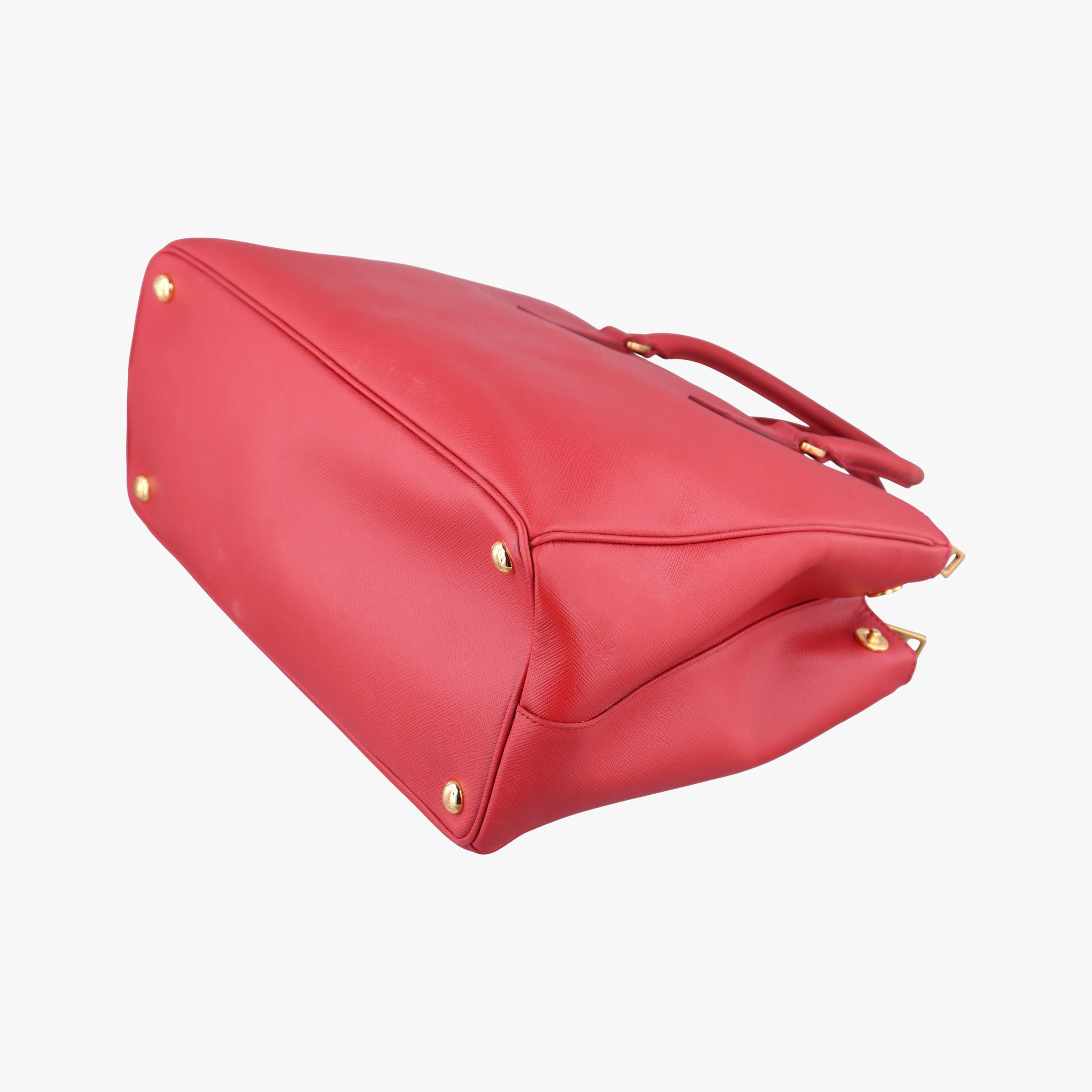 Pre-owned Prada Galleria Red SAFFIANO Leather BN1844 shoulderbag | stylenewstar