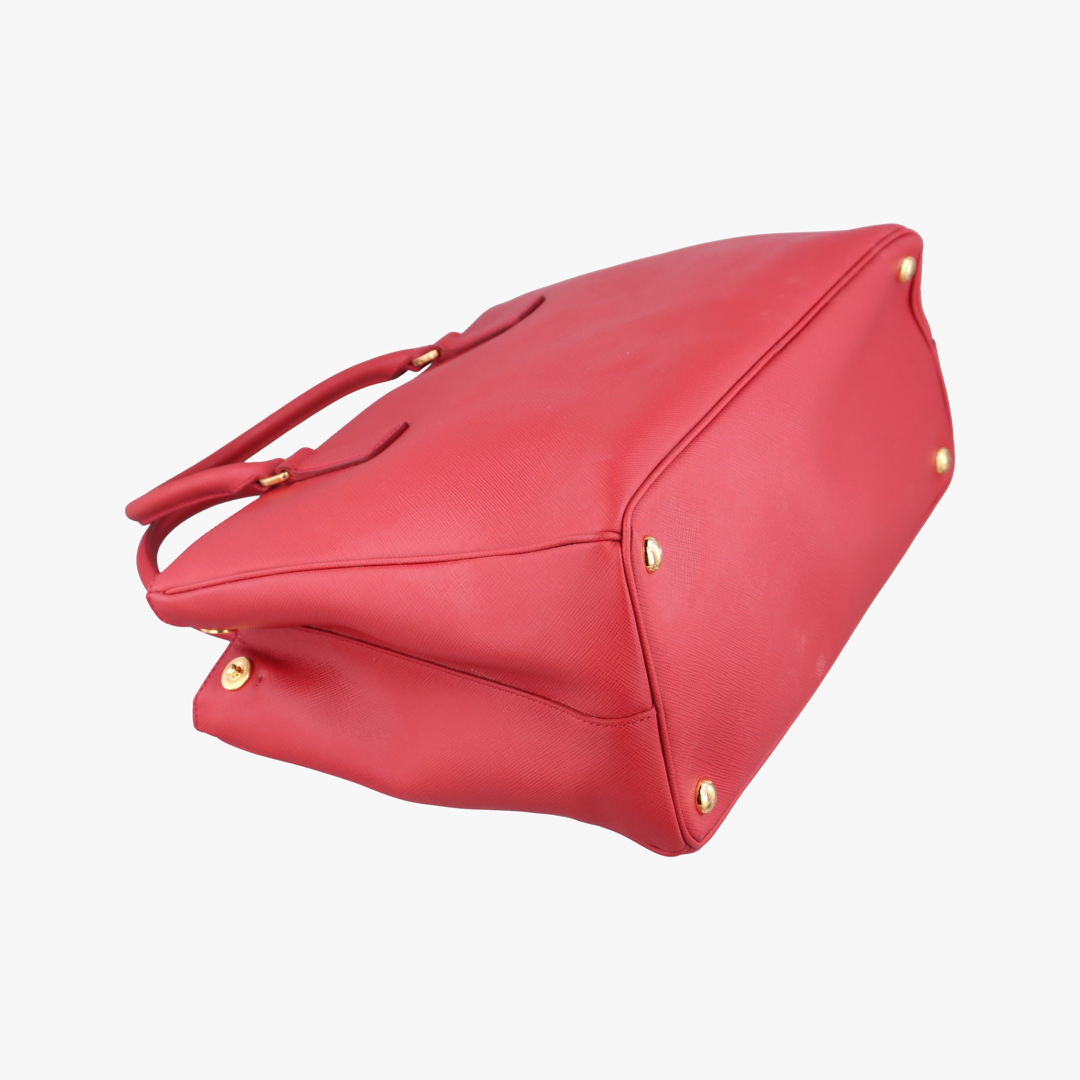 Pre-owned Prada Galleria Red SAFFIANO Leather BN1844 shoulderbag | stylenewstar