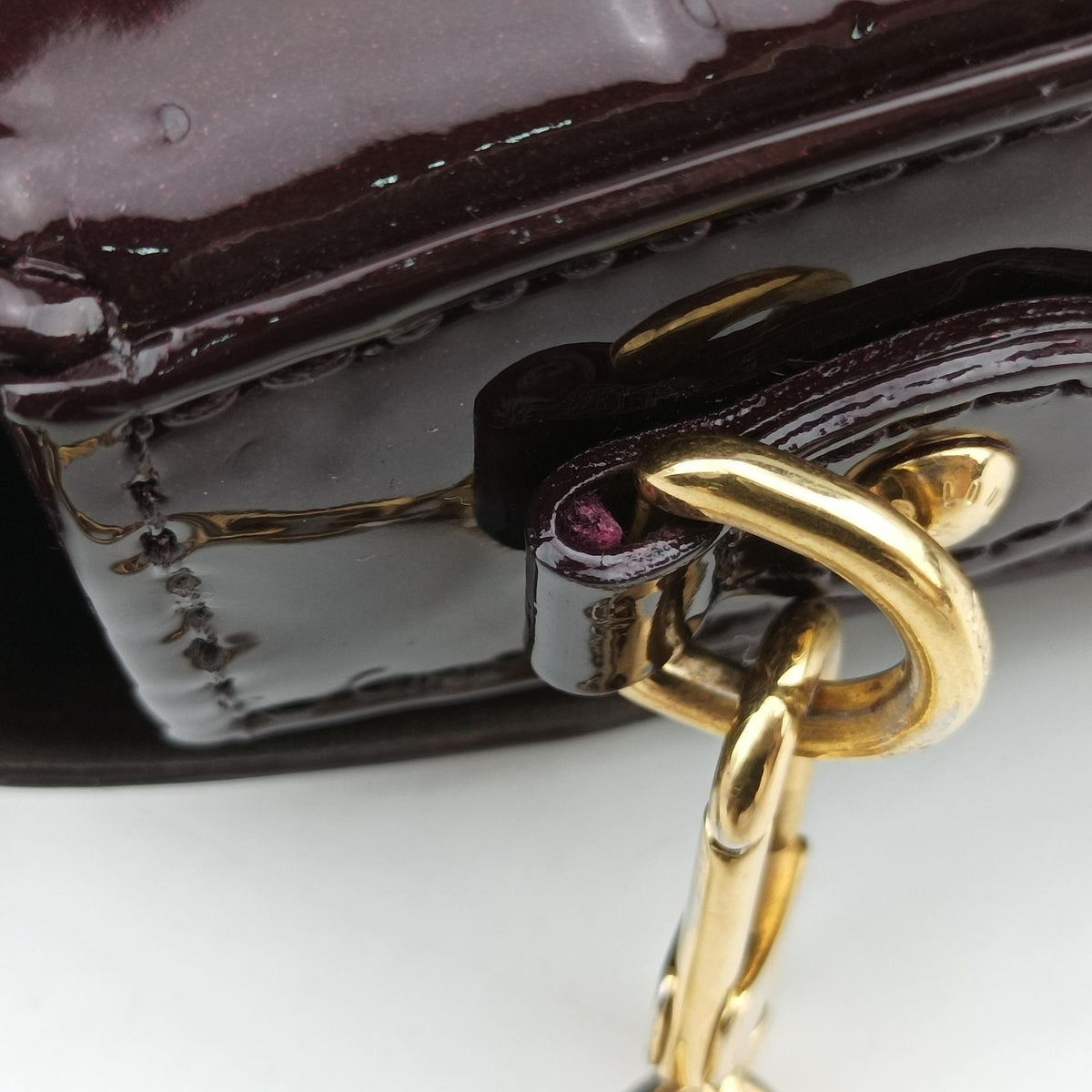 Pre-owned Louis Vuitton RODEO DRIVE AMARANTE Vernis M93598 shoulderbag | stylenewstar