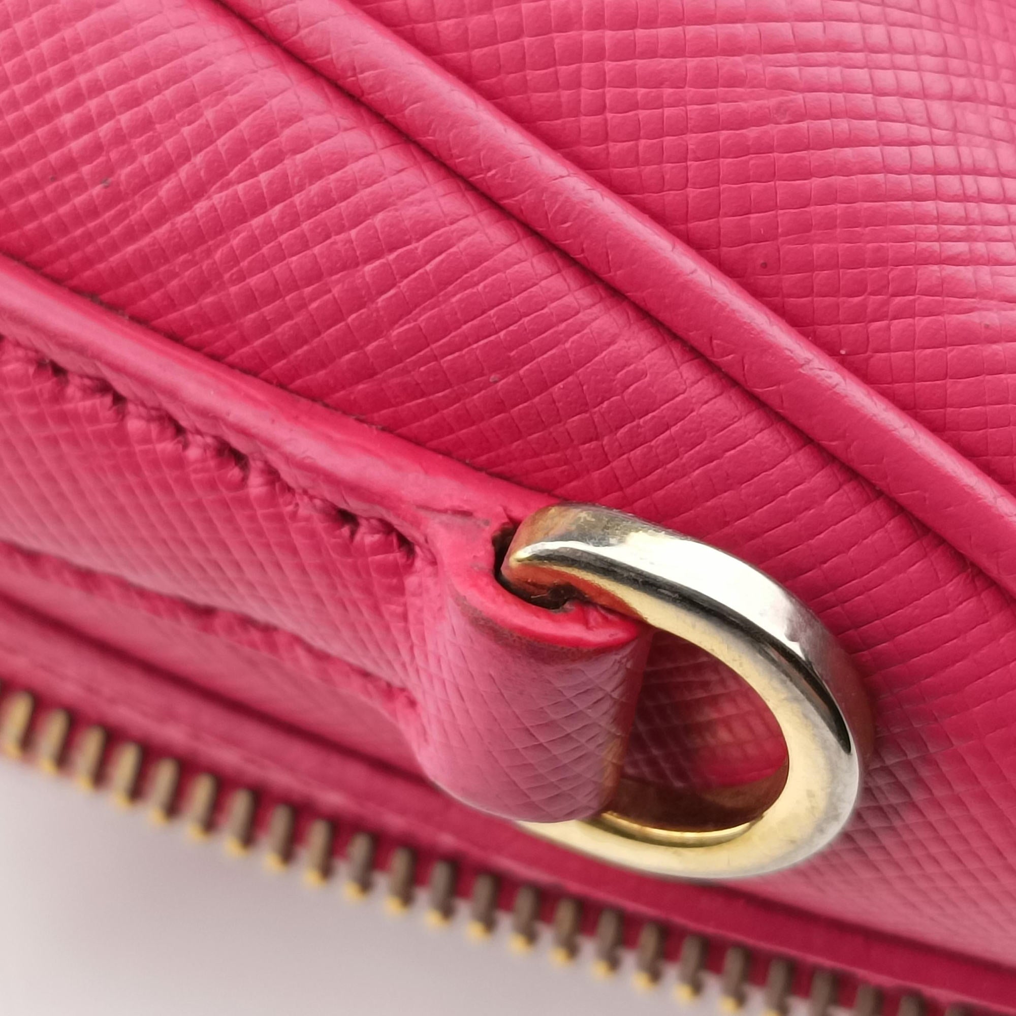 Vintage Prada Boston Pink SAFFIANO Leather BN1874 handbag | stylenewstar