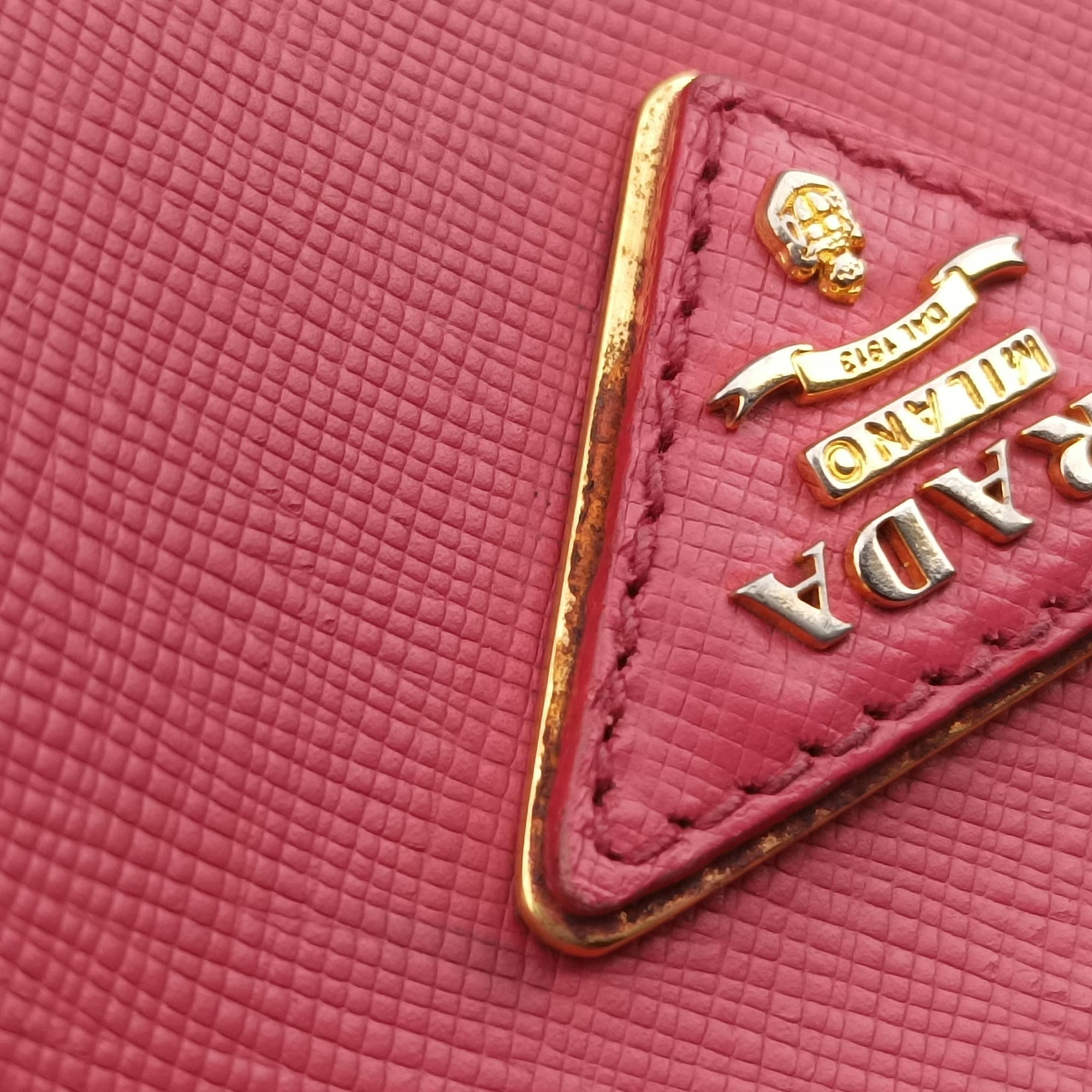 Vintage Prada Boston Pink SAFFIANO Leather BN1874 handbag | stylenewstar