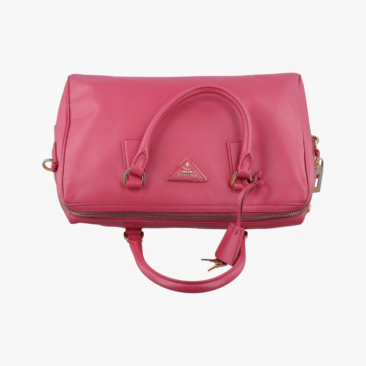 Vintage Prada Boston Pink SAFFIANO Leather BN1874 handbag | stylenewstar