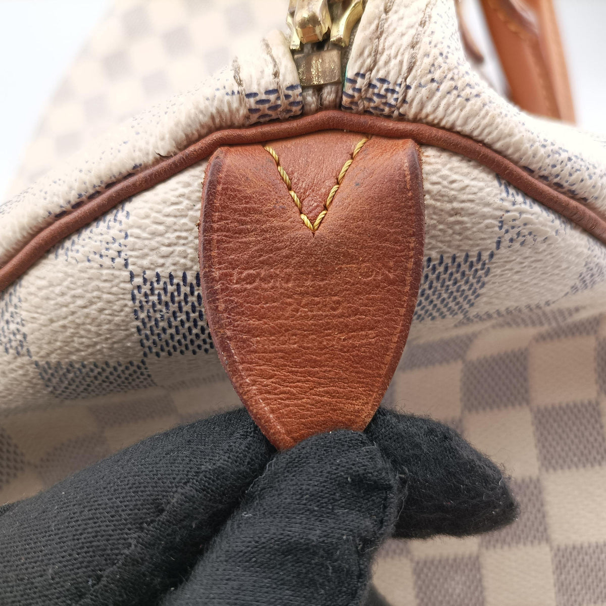 Pre-owned Louis Vuitton Speedy 35 Azur Damier Canvas N41535 handbag | stylenewstar
