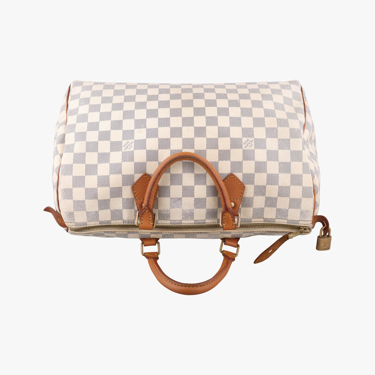 Pre-owned Louis Vuitton Speedy 35 Azur Damier Canvas N41535 handbag | stylenewstar