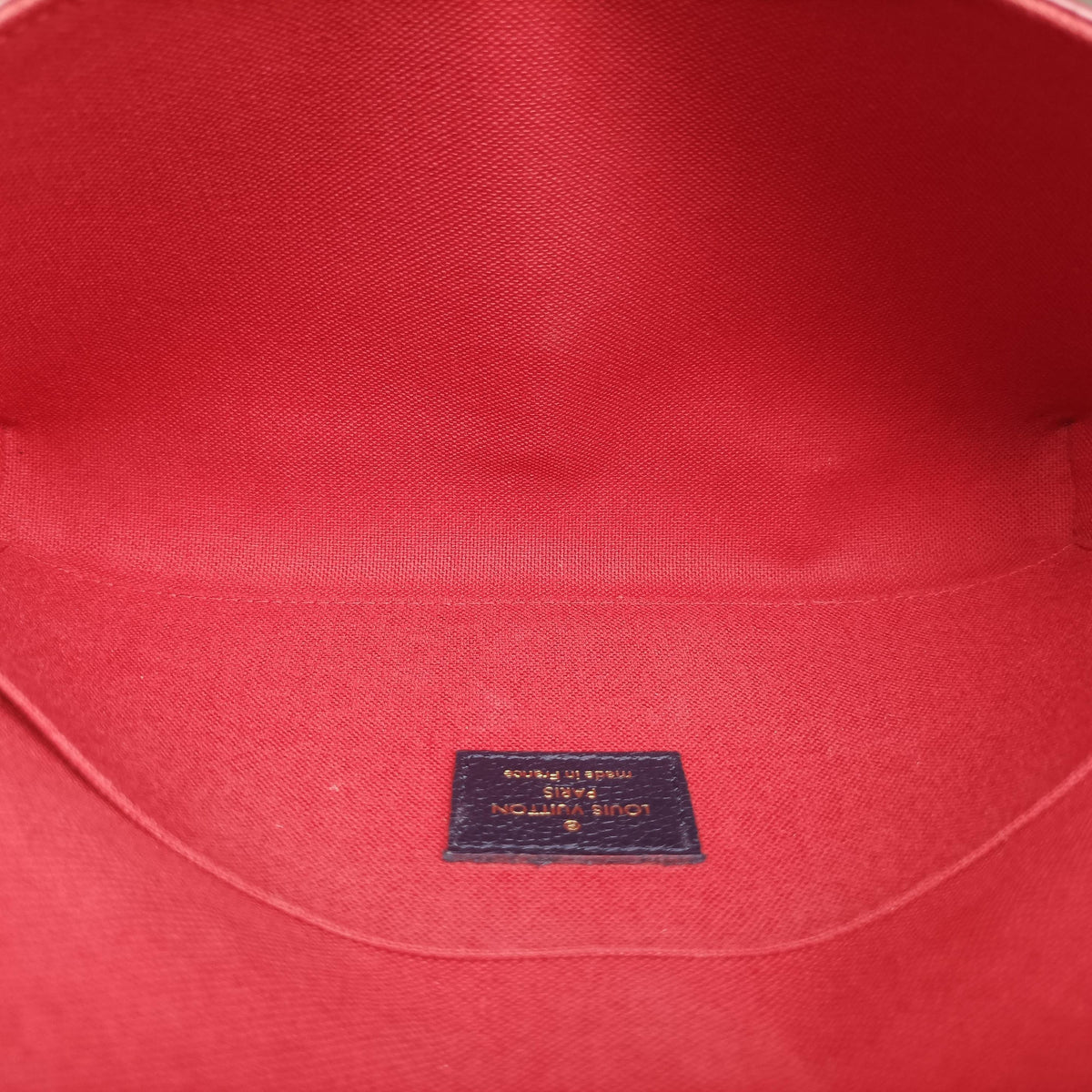 Pre-owned Louis Vuitton Pochette Felice MARINE ROUGE Monogram Empreinte M64099 shoulderbag | stylenewstar