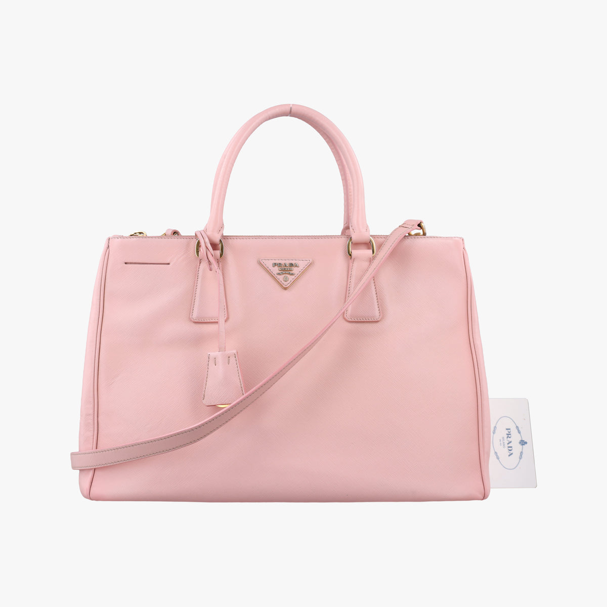 Pre-owned Prada Galleria Pink SAFFIANO Leather BN1786 handbag | stylenewstar