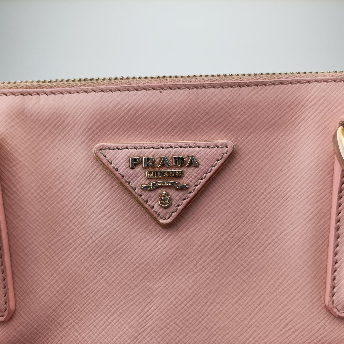 Pre-owned Prada Galleria Pink SAFFIANO Leather BN1786 handbag | stylenewstar