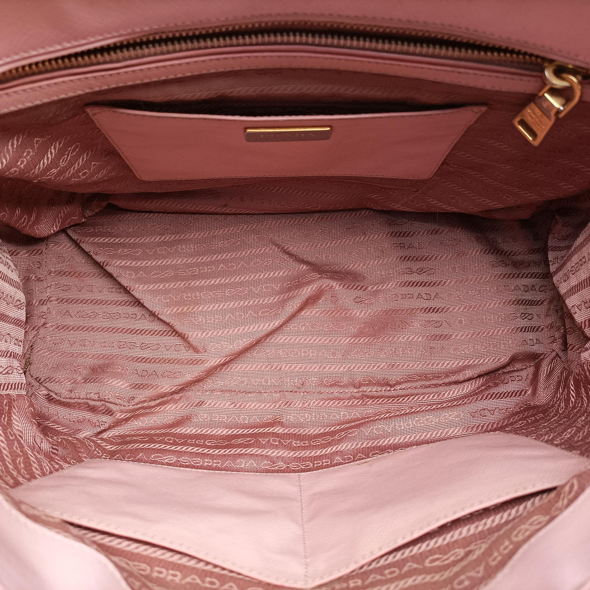 Pre-owned Prada Galleria Pink SAFFIANO Leather BN1786 handbag | stylenewstar