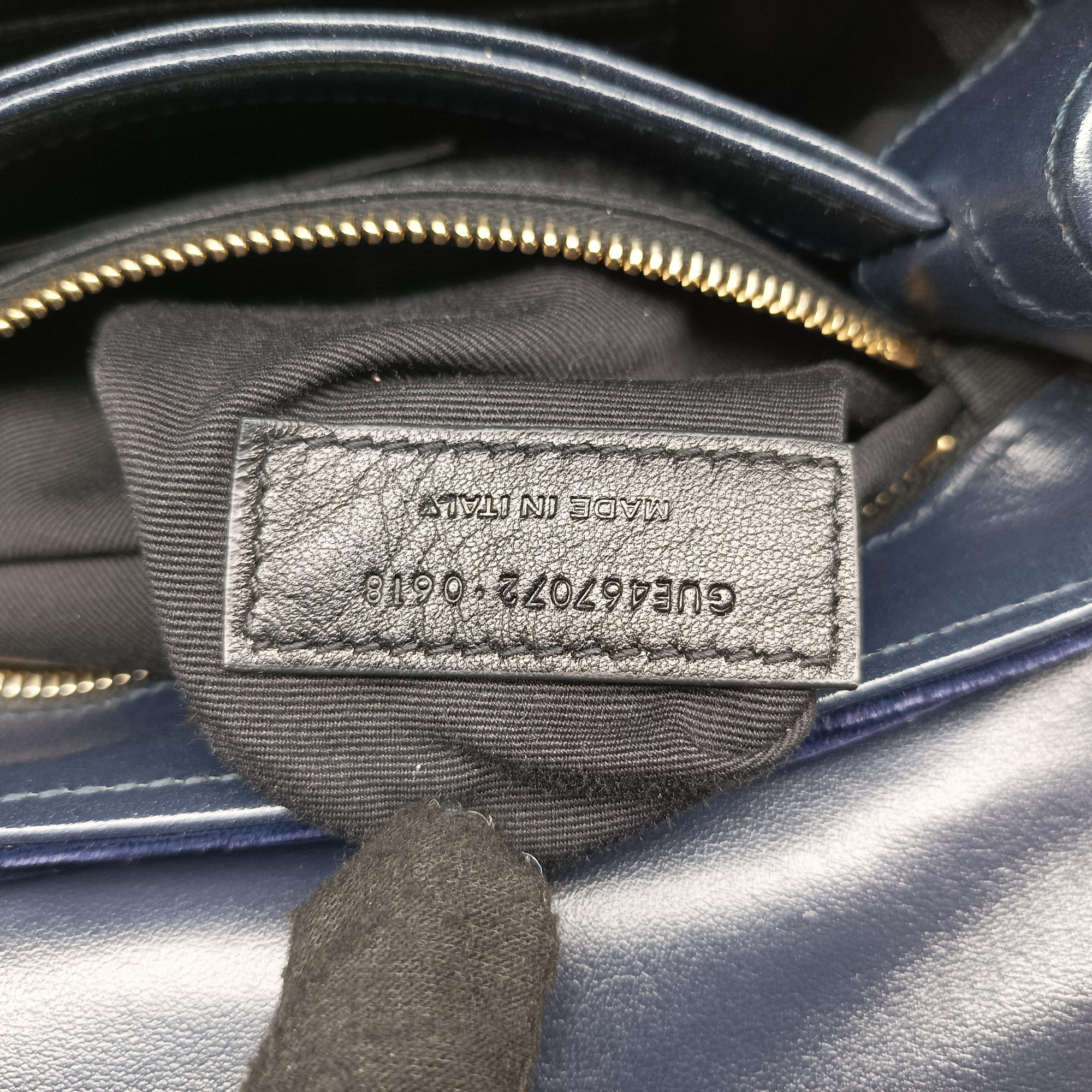 Vintage Yves Saint Laurent Monogram Lulutoy Navy velour 467072 shoulderbag | stylenewstar