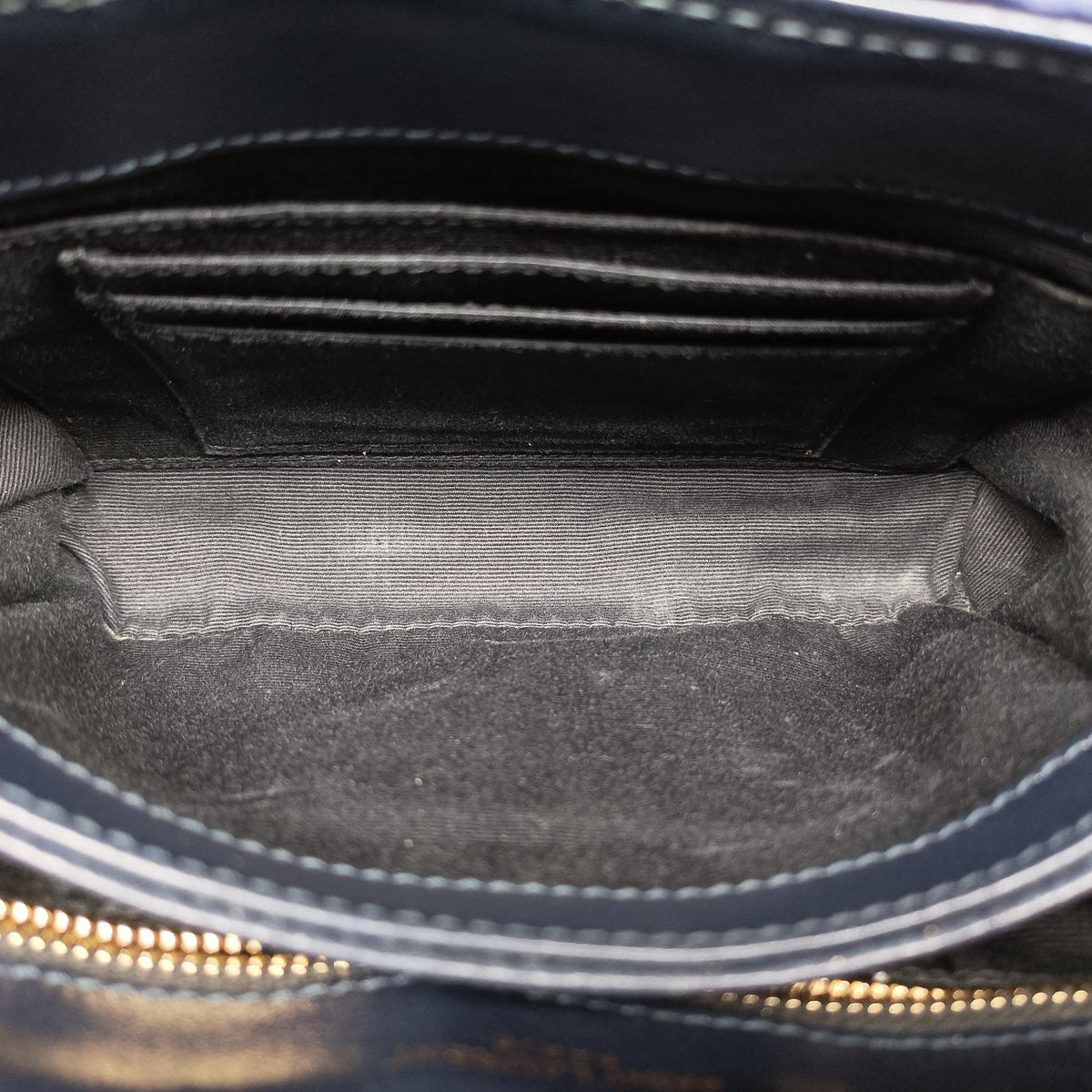 Vintage Yves Saint Laurent Monogram Lulutoy Navy velour 467072 shoulderbag | stylenewstar