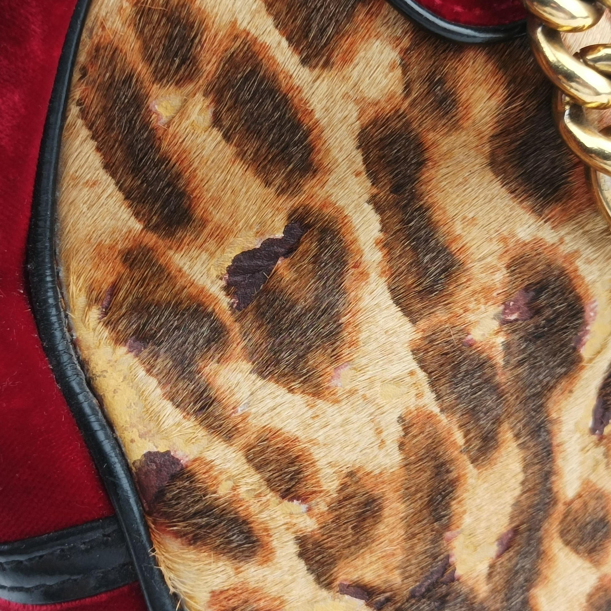 Secondhand Christian Dior Dice Leopard Bowler Multicolour ponyhair×velour×patent  handbag | stylenewstar
