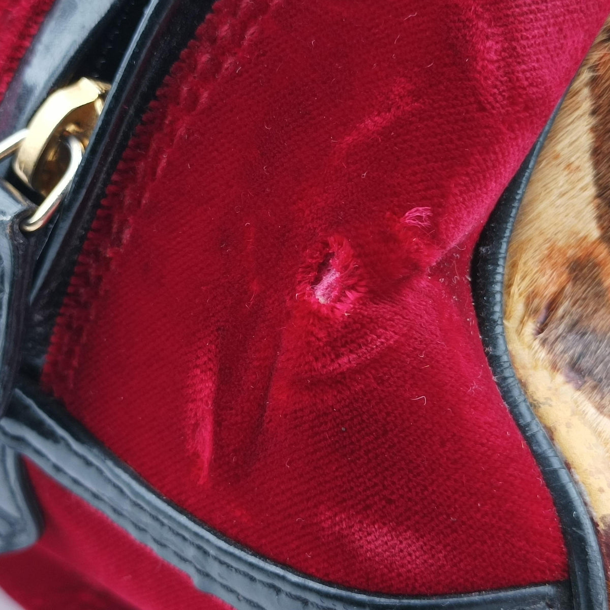 Secondhand Christian Dior Dice Leopard Bowler Multicolour ponyhair×velour×patent  handbag | stylenewstar