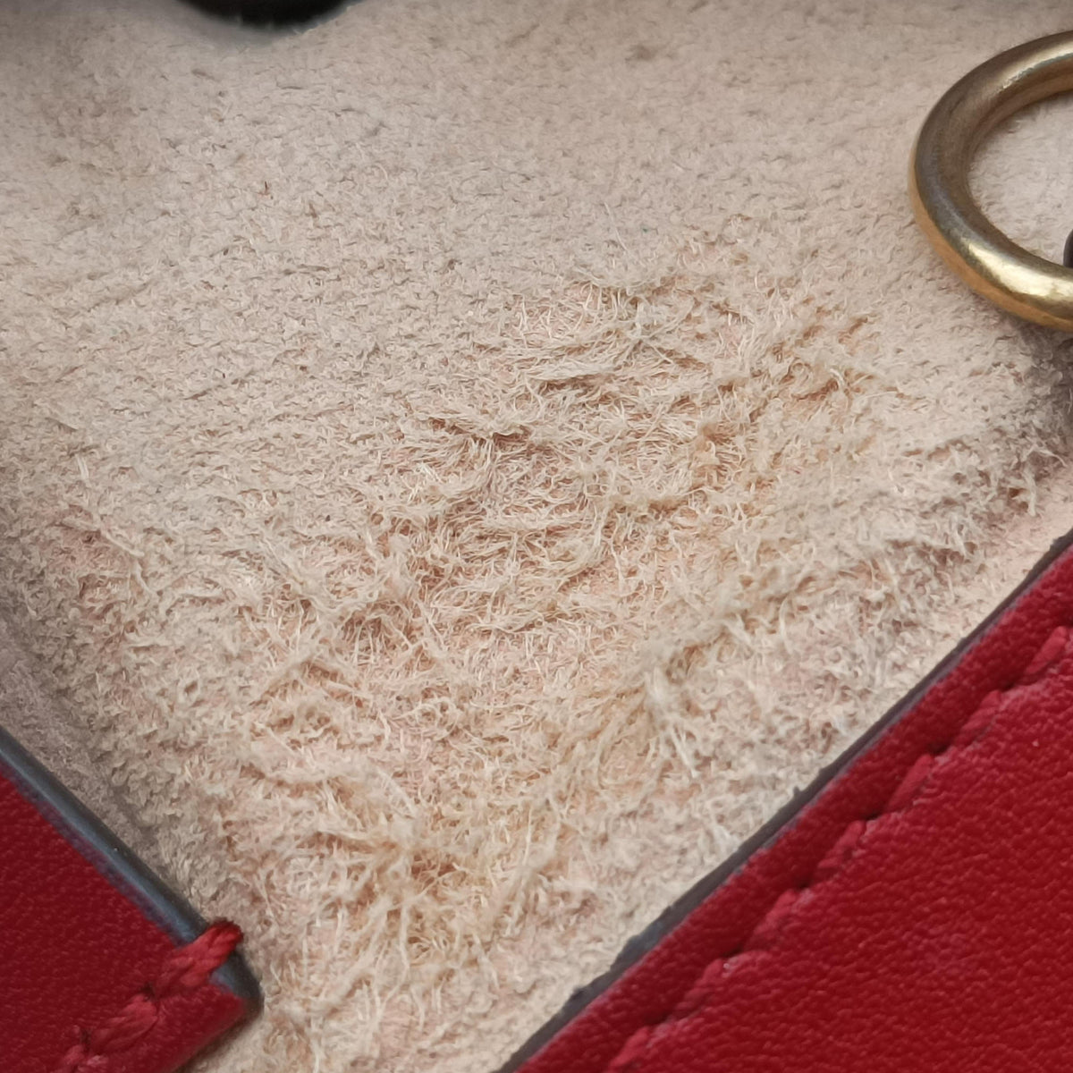 Pre-owned Gucci GG Marmont Red Leather 476433 shoulderbag | stylenewstar