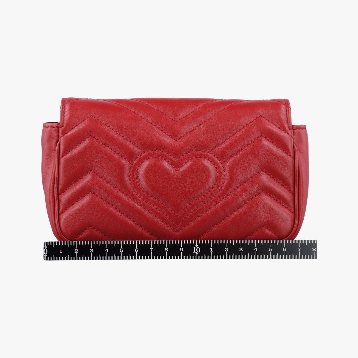 Pre-owned Gucci GG Marmont Red Leather 476433 shoulderbag | stylenewstar