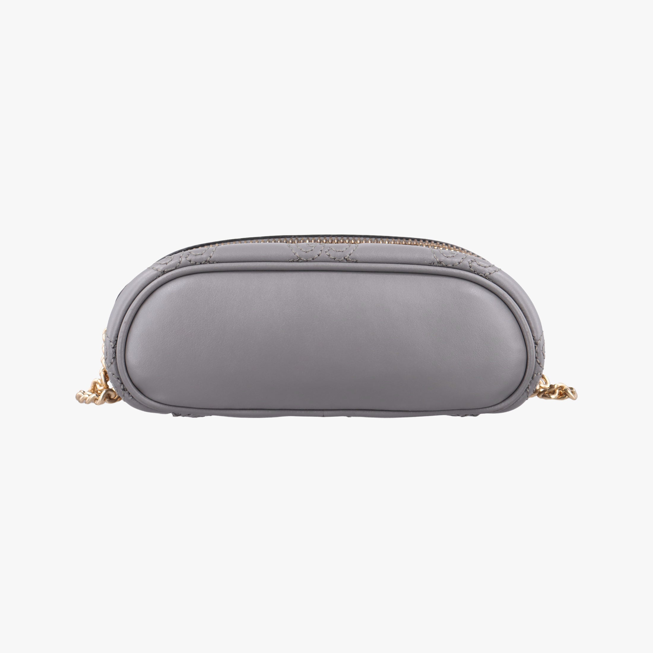 Pre-owned Gucci GG Matelasse Grey Leather 723770 shoulderbag | stylenewstar