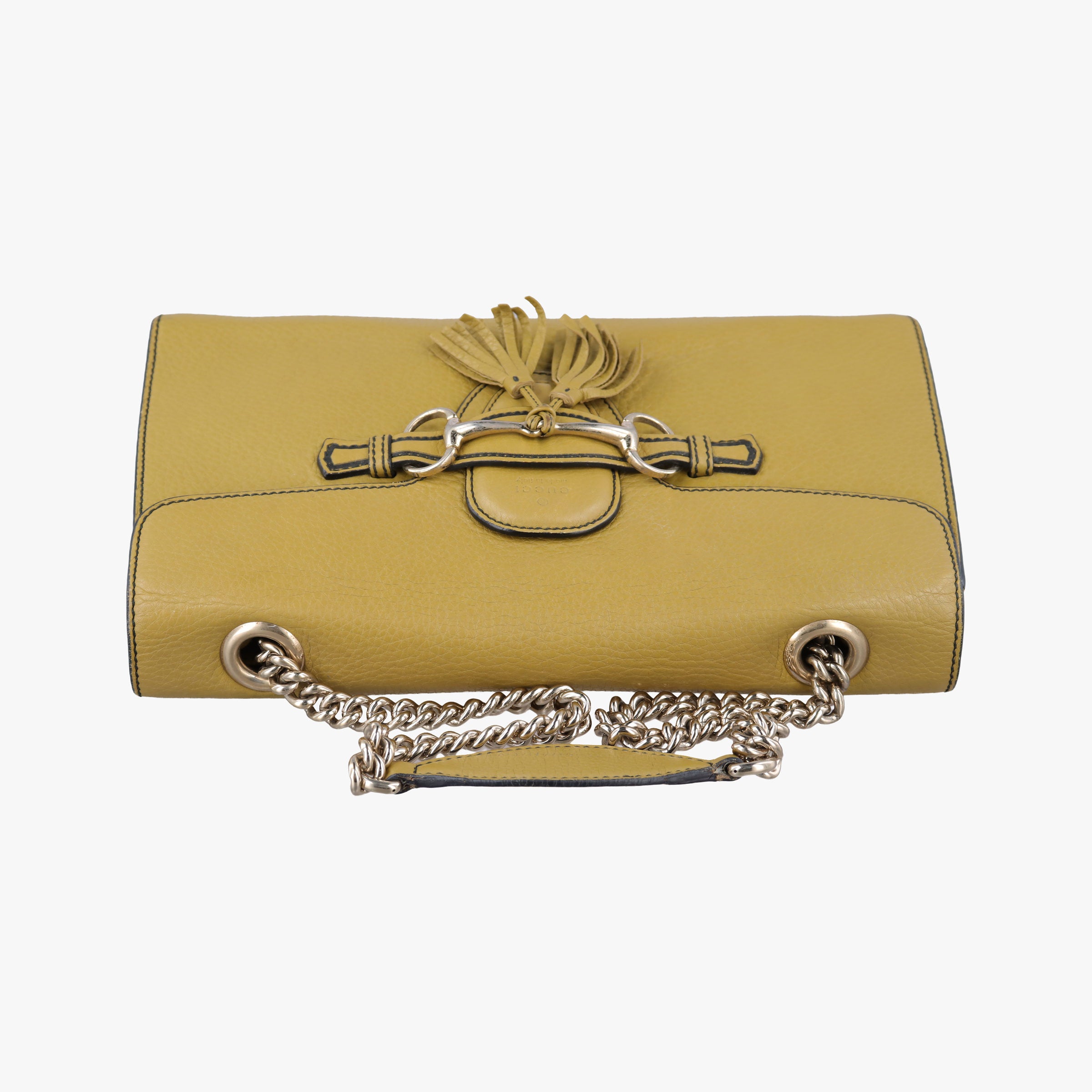 Pre-owned Gucci Emily Yellow Leather 295402 shoulderbag | stylenewstar