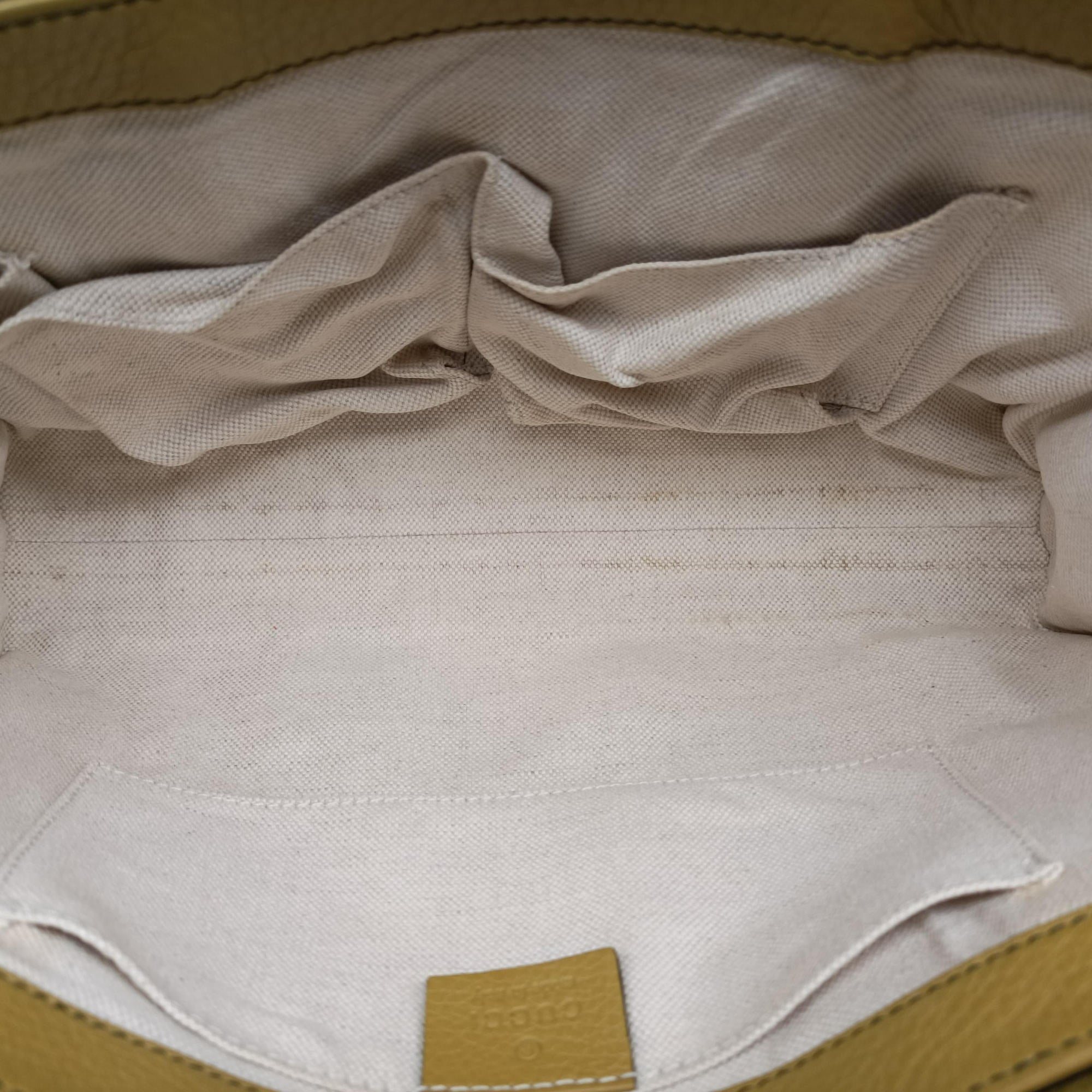 Pre-owned Gucci Emily Yellow Leather 295402 shoulderbag | stylenewstar