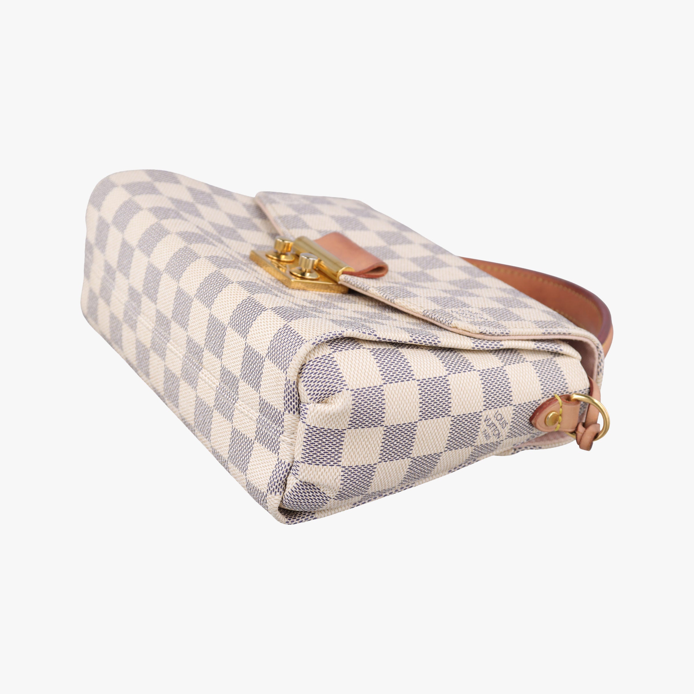Secondhand Louis Vuitton CROISETTE Azur Damier Canvas N41581 shoulderbag | stylenewstar
