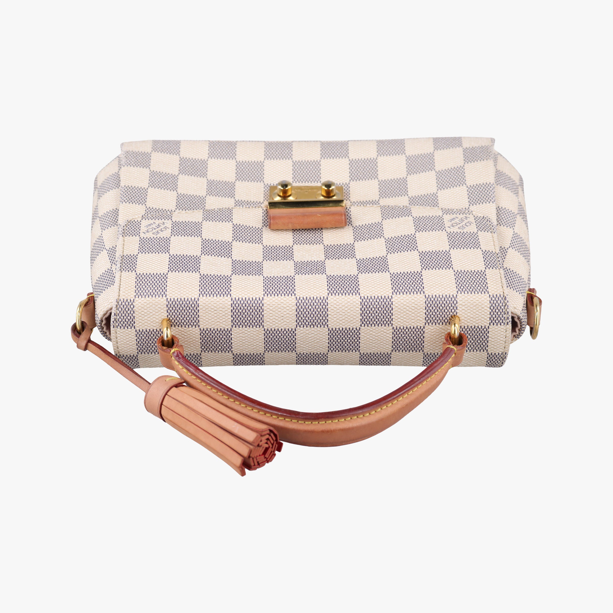 Secondhand Louis Vuitton CROISETTE Azur Damier Canvas N41581 shoulderbag | stylenewstar
