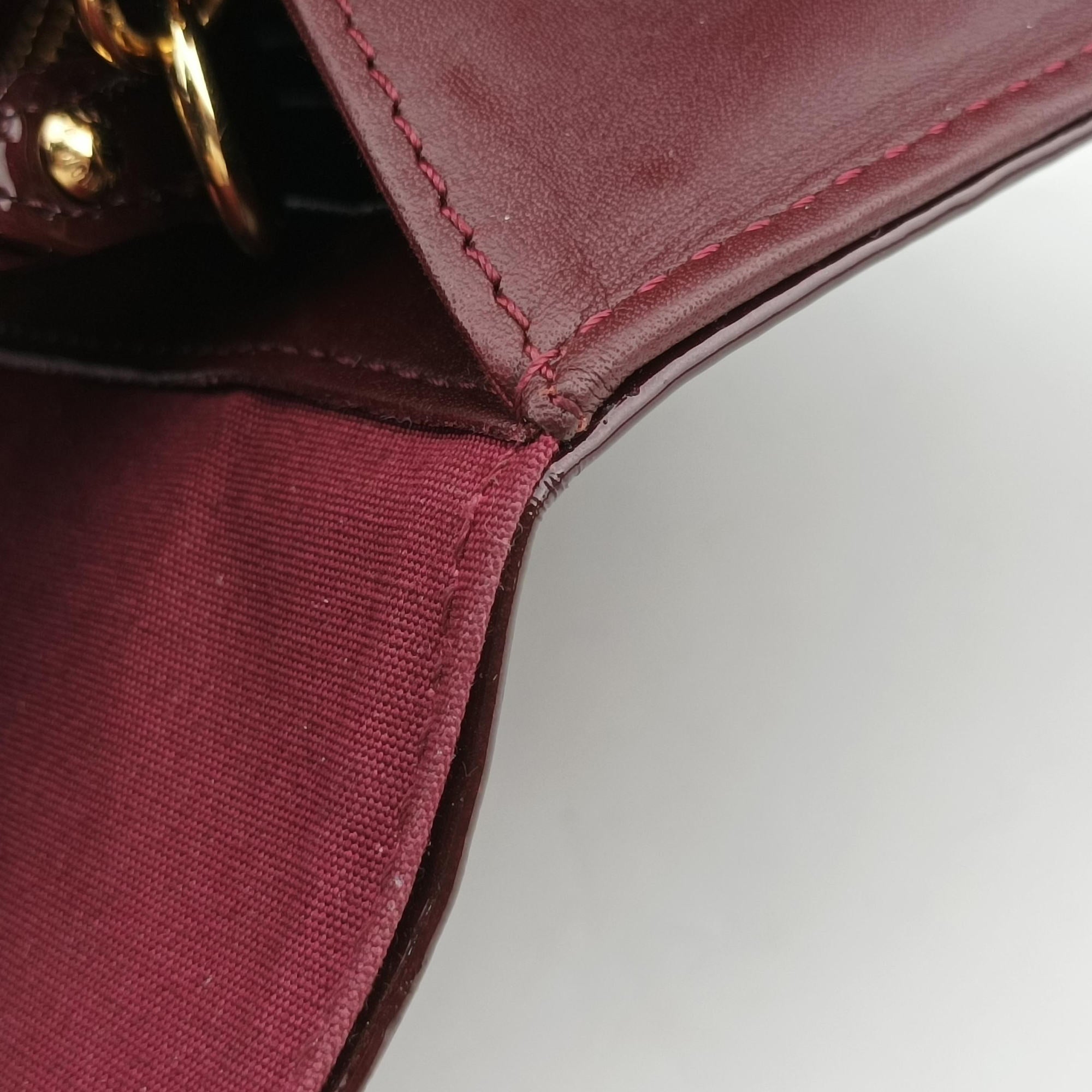 Pre-owned Louis Vuitton Rossmore MM Amarante Vernis M91550 shoulderbag | stylenewstar