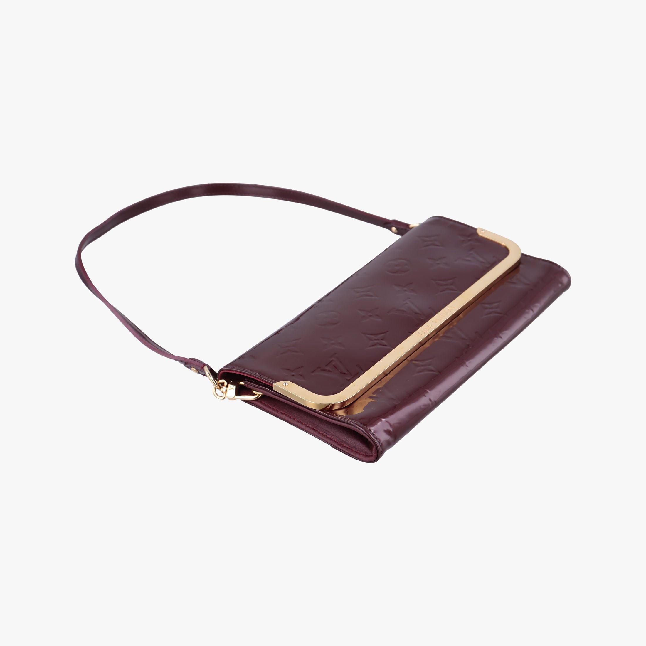 Pre-owned Louis Vuitton Rossmore MM Amarante Vernis M91550 shoulderbag | stylenewstar