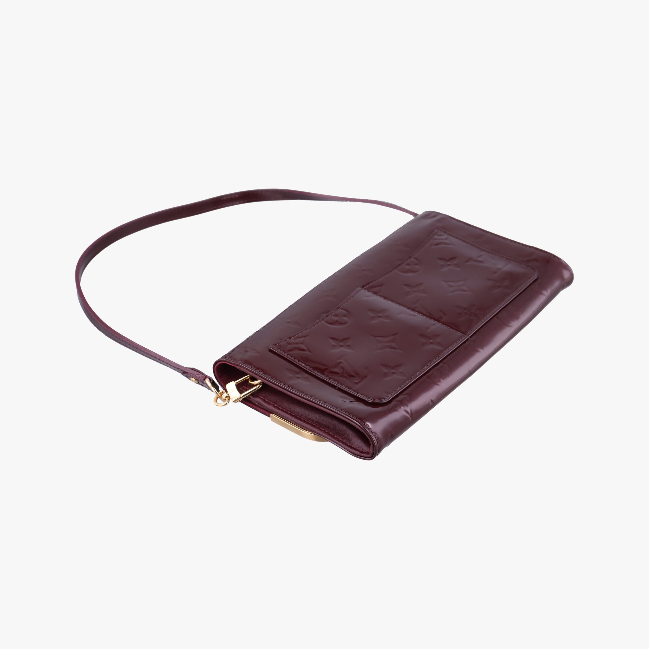 Pre-owned Louis Vuitton Rossmore MM Amarante Vernis M91550 shoulderbag | stylenewstar