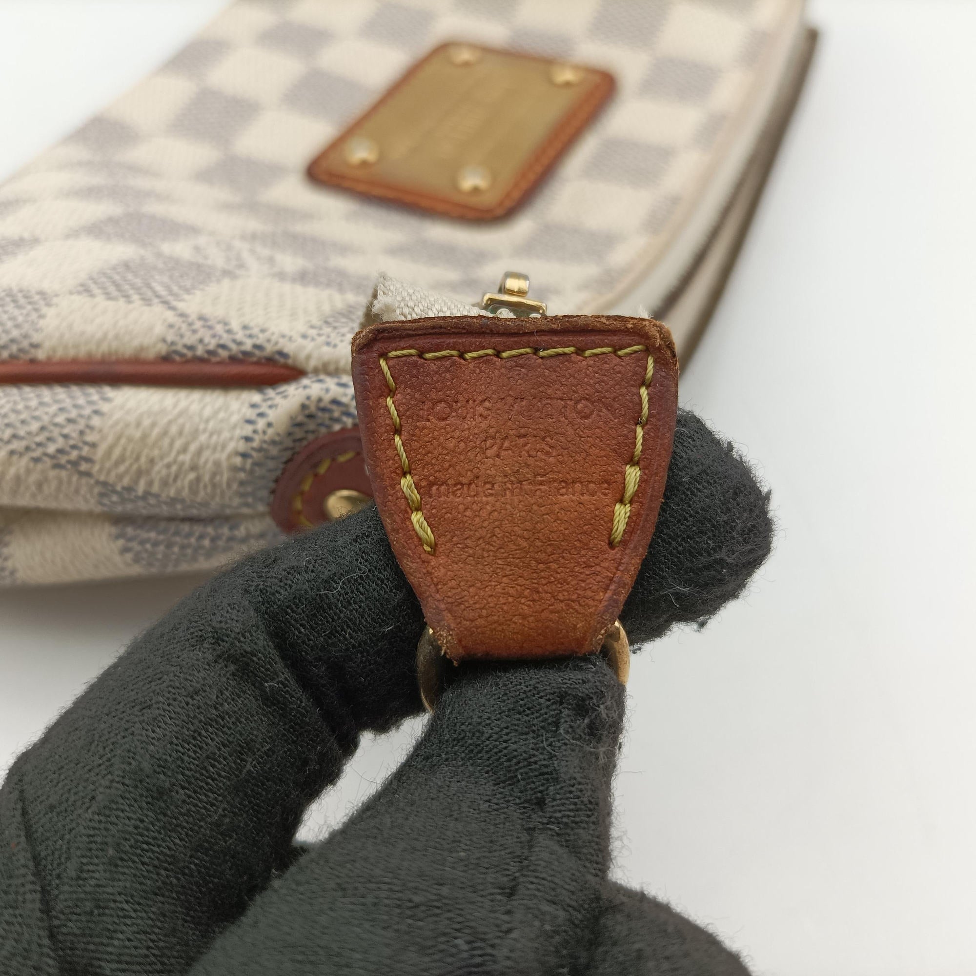 Pre-owned Louis Vuitton EVA AZUR Damier Canvas N55214 handbag | stylenewstar