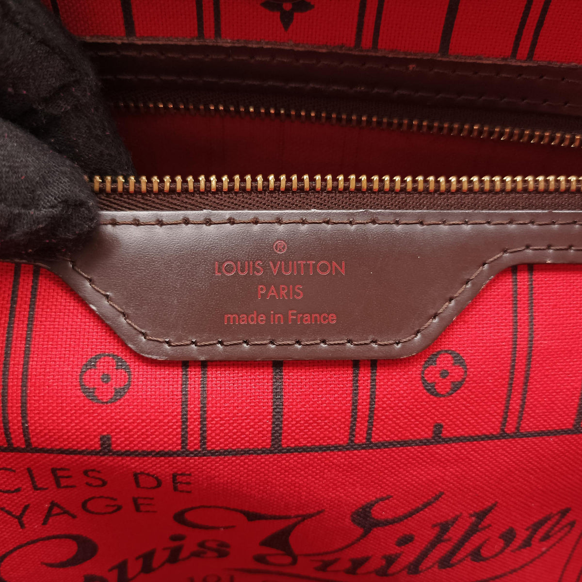 Secondhand Louis Vuitton NEVERFULL　GM EBENE Damier　Canvas N51106 shoulderbag | stylenewstar