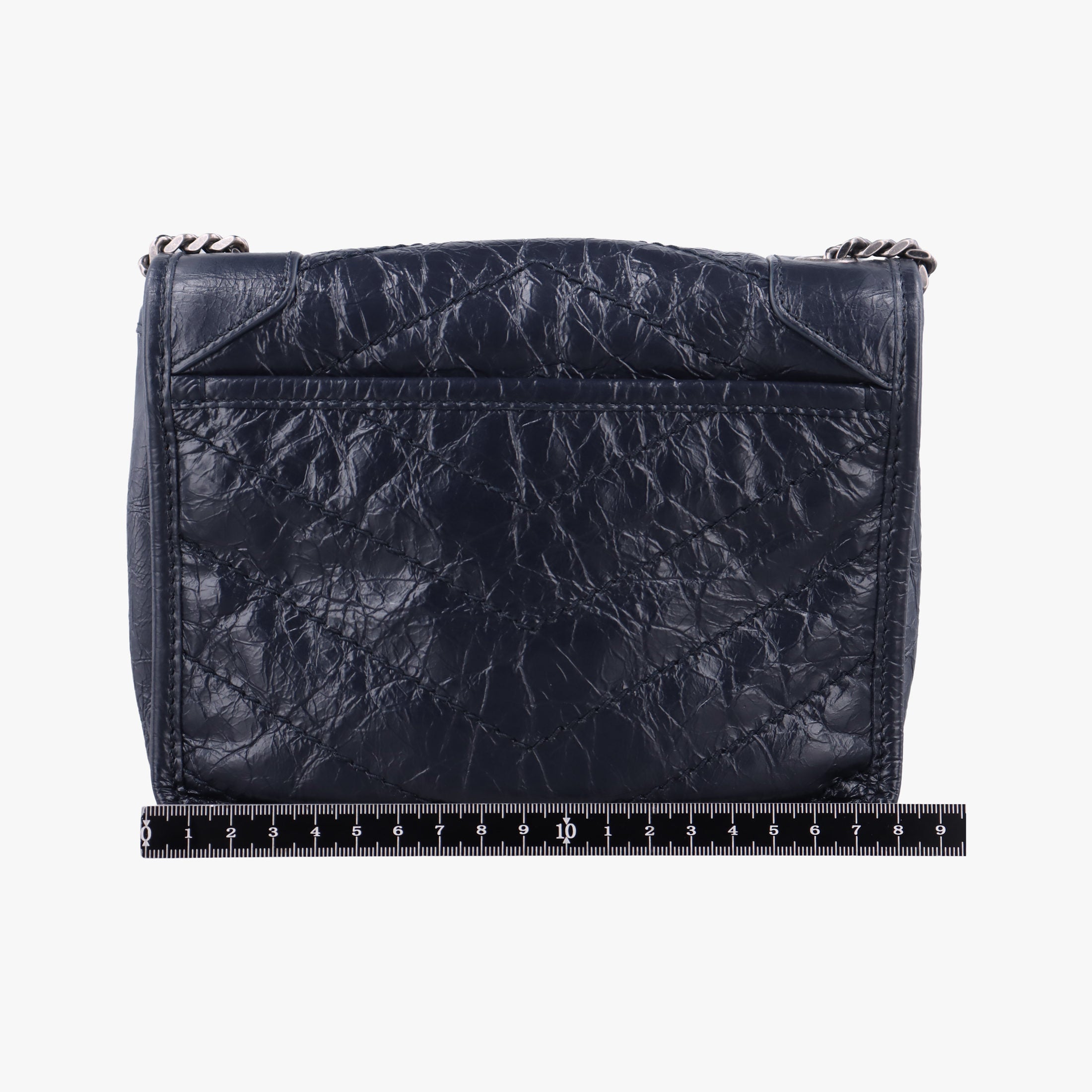 Secondhand Yves Saint Laurent Niki Navy Leather 583103 shoulderbag | stylenewstar