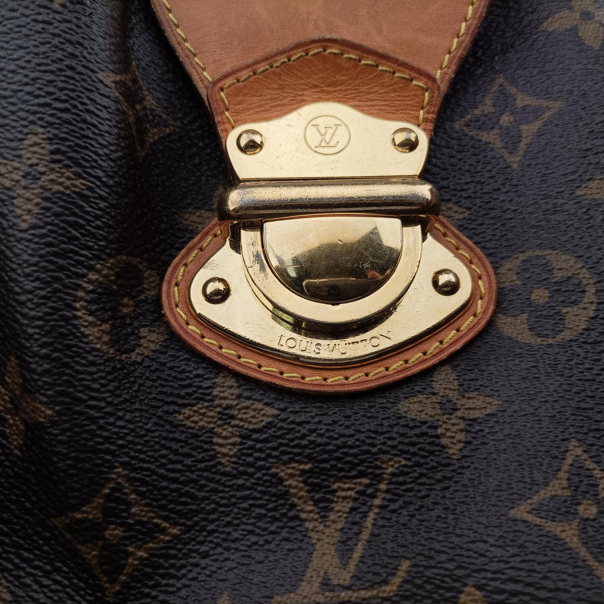 Pre-owned Louis Vuitton STRESA PM brown Monogram Canvas M51186 handbag | stylenewstar