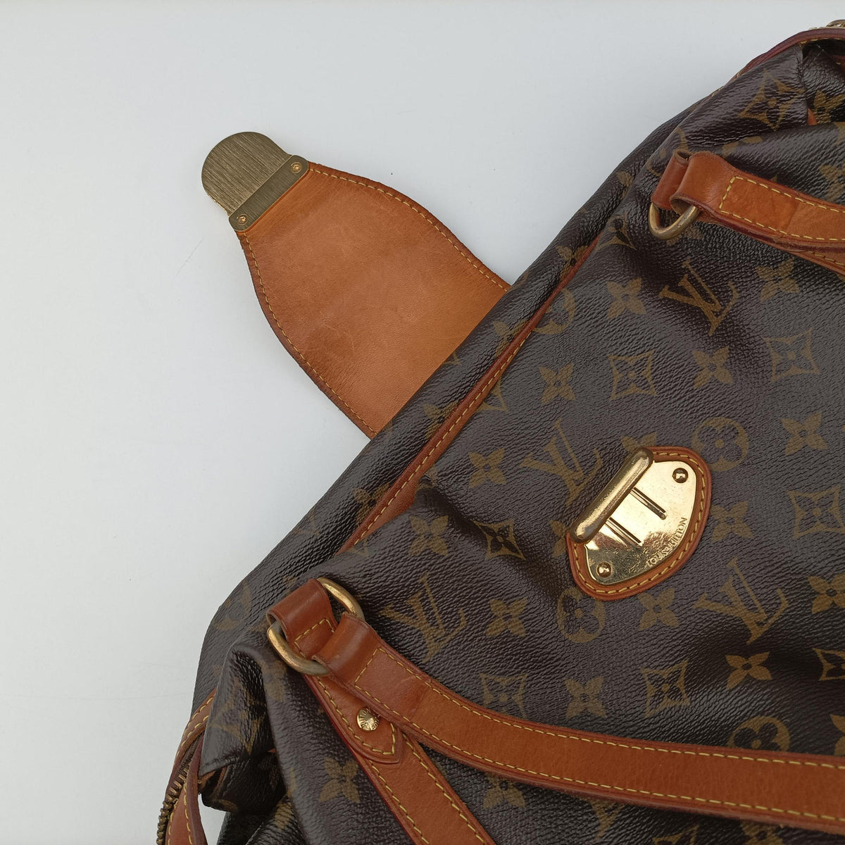Pre-owned Louis Vuitton STRESA PM brown Monogram Canvas M51186 handbag | stylenewstar