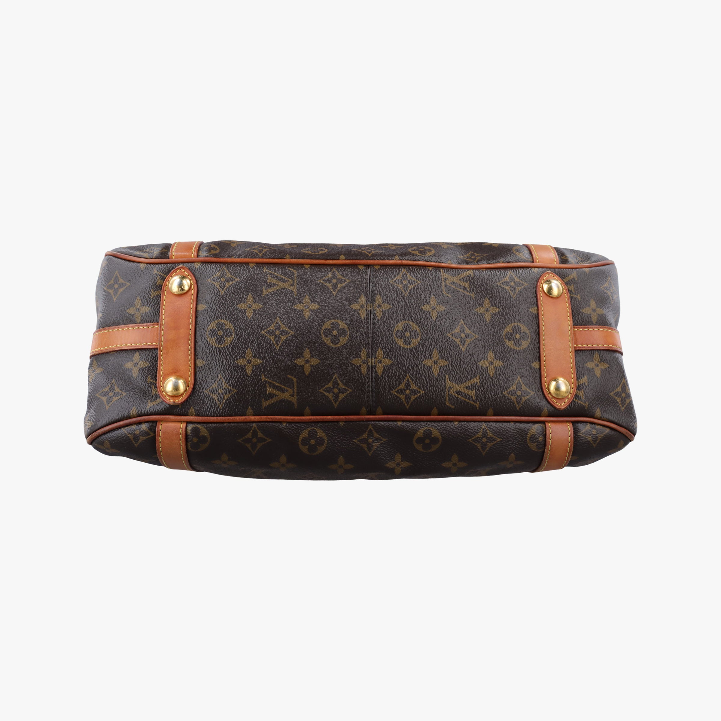 Pre-owned Louis Vuitton STRESA PM brown Monogram Canvas M51186 handbag | stylenewstar