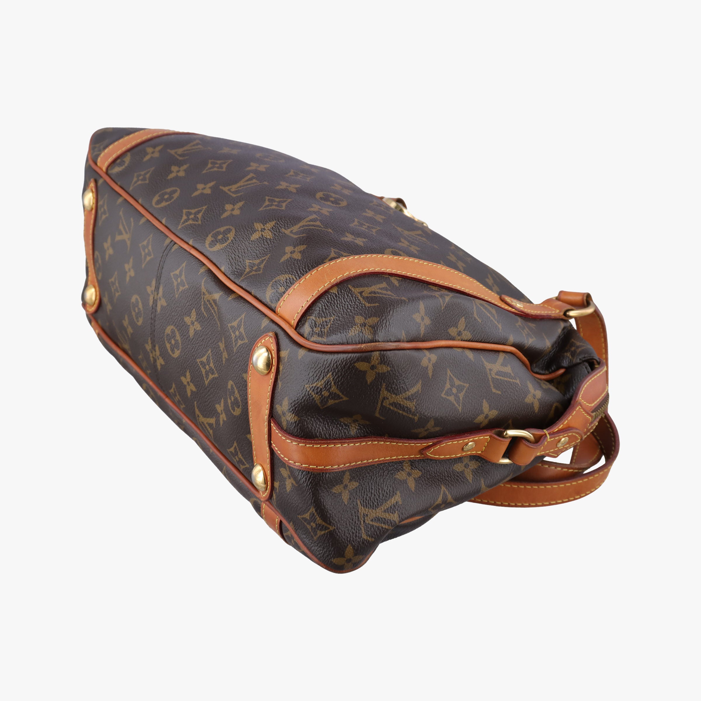 Pre-owned Louis Vuitton STRESA PM brown Monogram Canvas M51186 handbag | stylenewstar