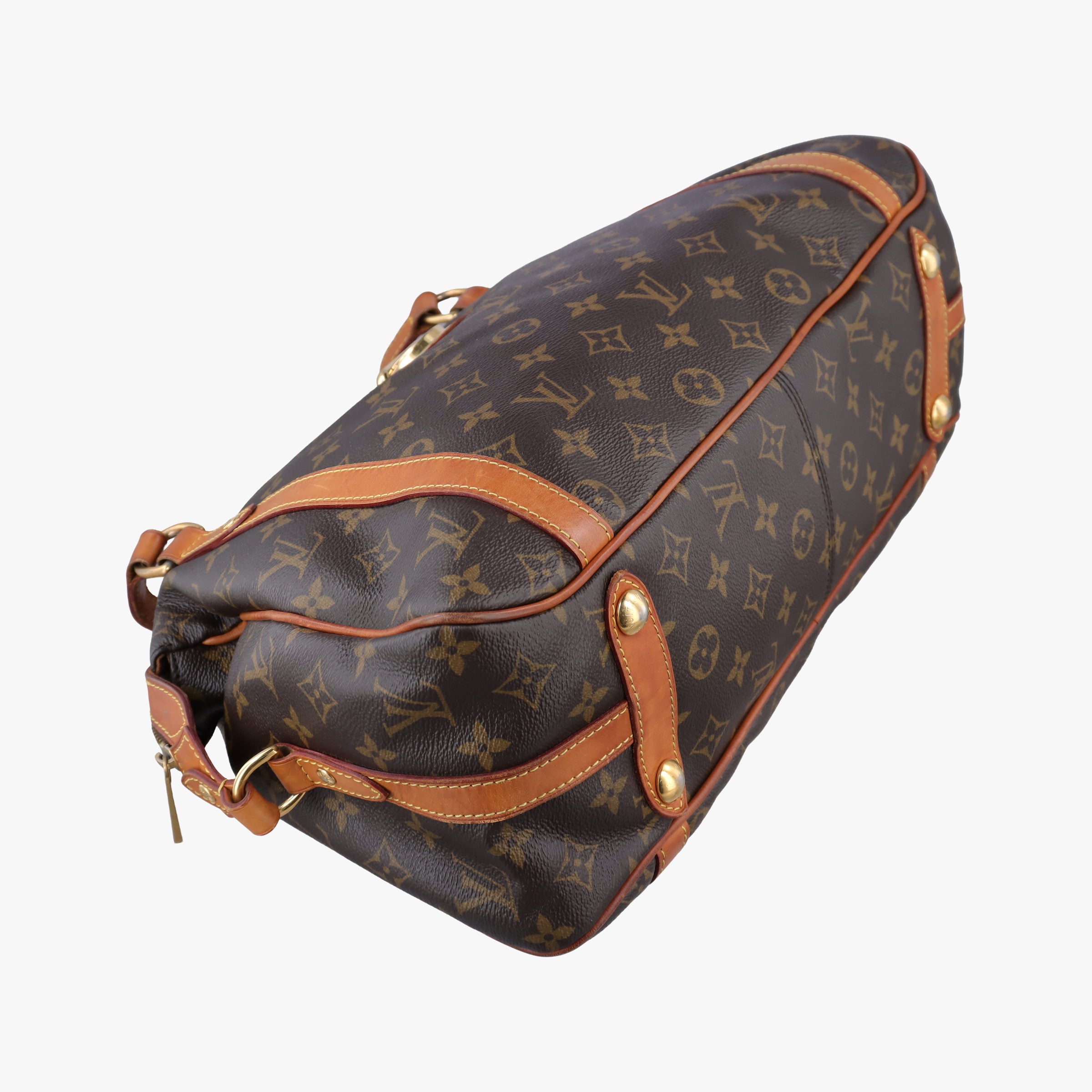 Pre-owned Louis Vuitton STRESA PM brown Monogram Canvas M51186 handbag | stylenewstar