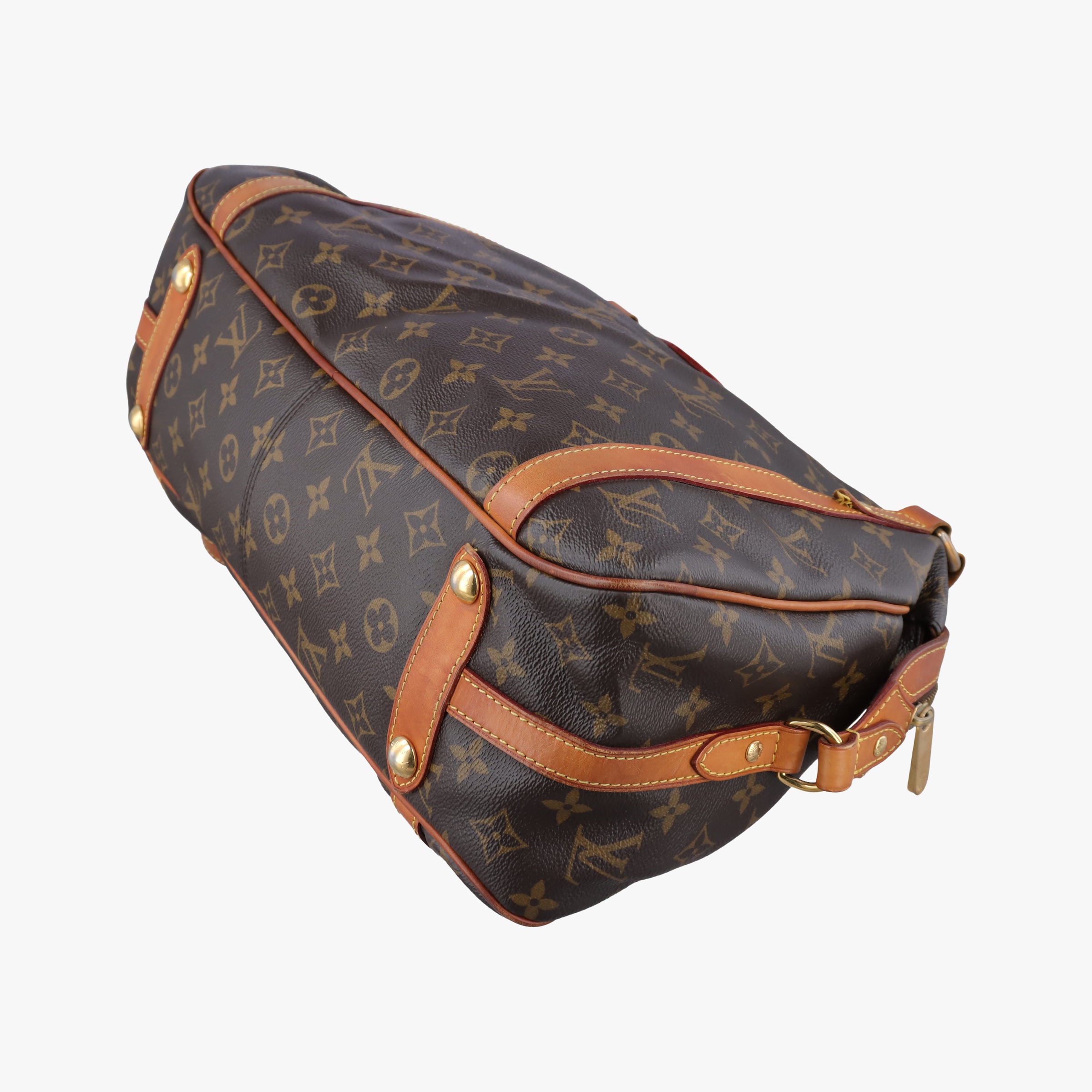 Pre-owned Louis Vuitton STRESA PM brown Monogram Canvas M51186 handbag | stylenewstar