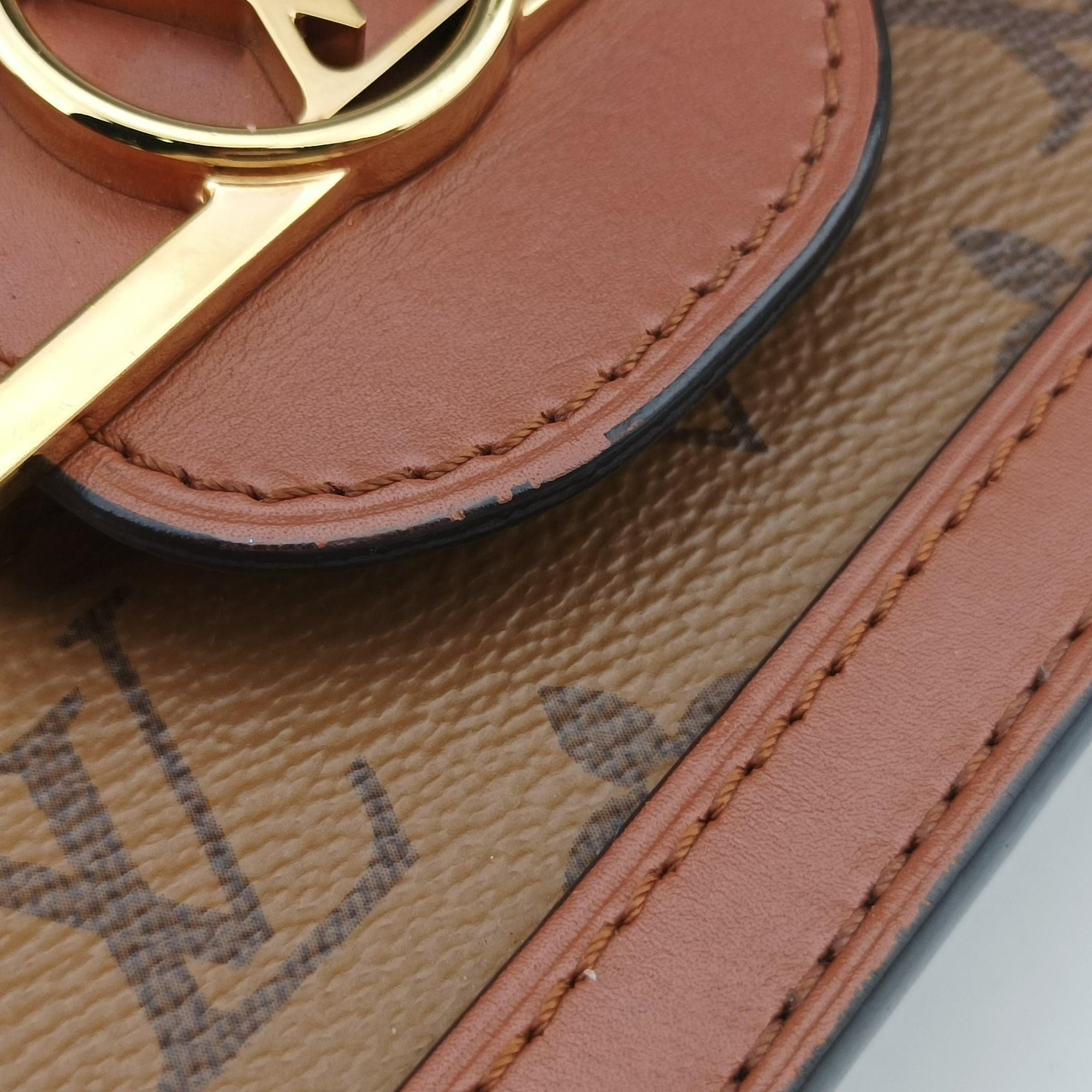 Pre-owned Louis Vuitton DAUPHINE brown Monogram Reverse M45958 shoulderbag | stylenewstar
