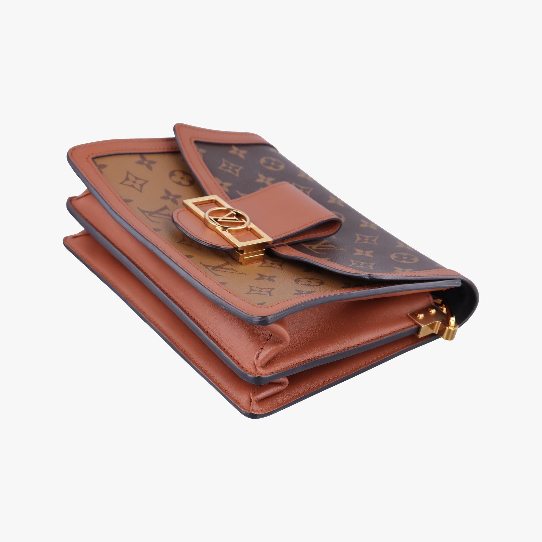 Pre-owned Louis Vuitton DAUPHINE brown Monogram Reverse M45958 shoulderbag | stylenewstar