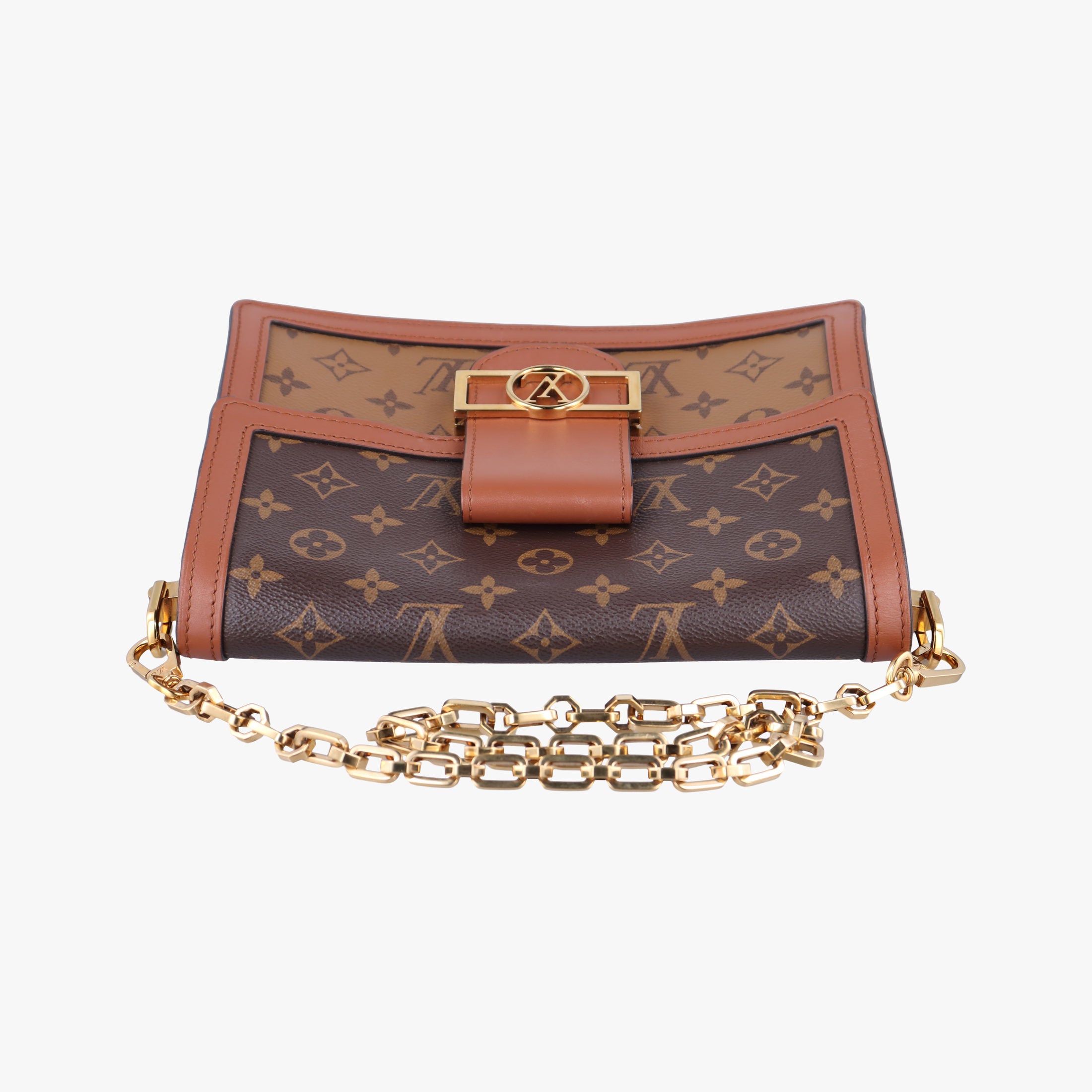 Pre-owned Louis Vuitton DAUPHINE brown Monogram Reverse M45958 shoulderbag | stylenewstar