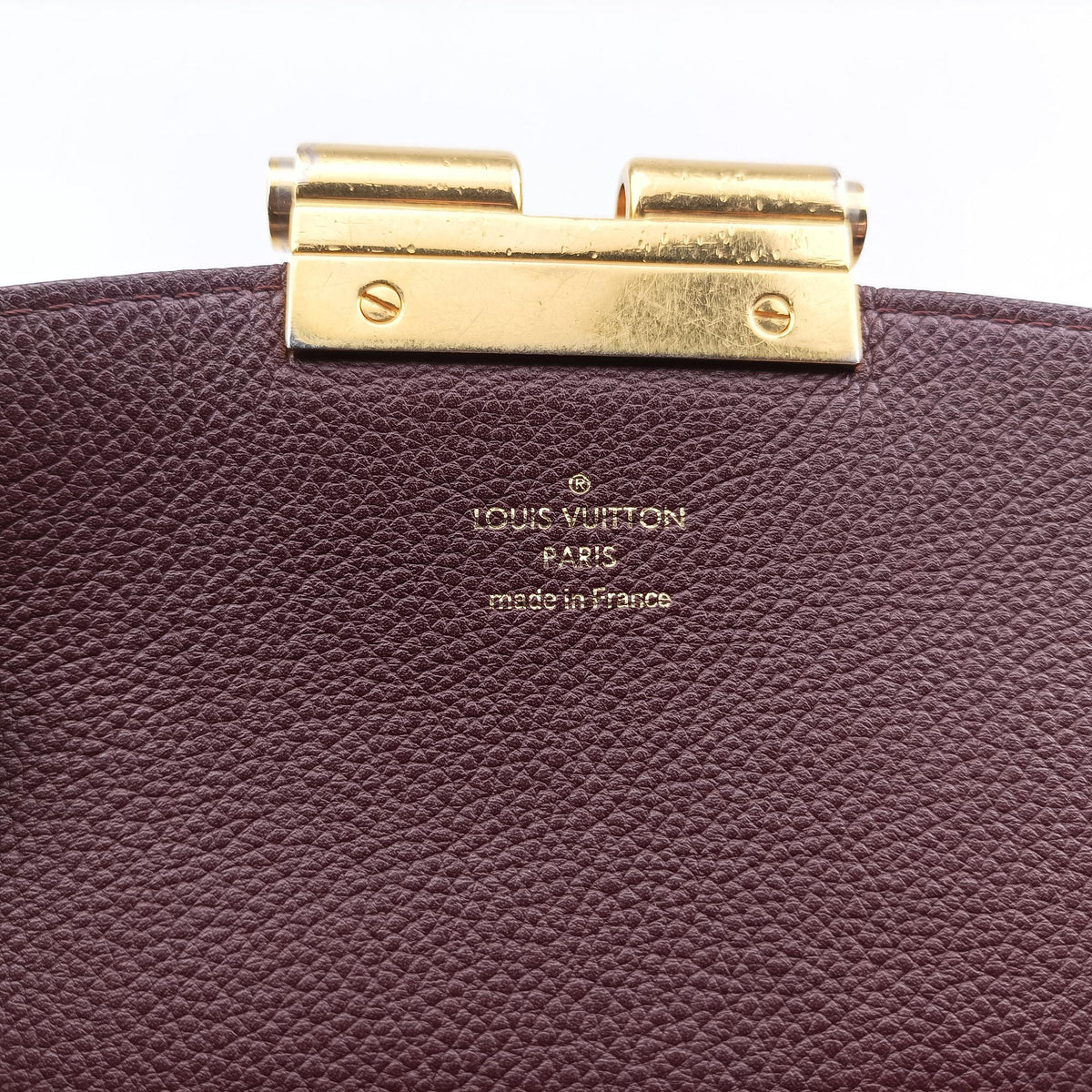 Vintage Louis Vuitton OLYMPE Brown×QUETSCHE Monogram Canvas×calf leather M40926 handbag | stylenewstar