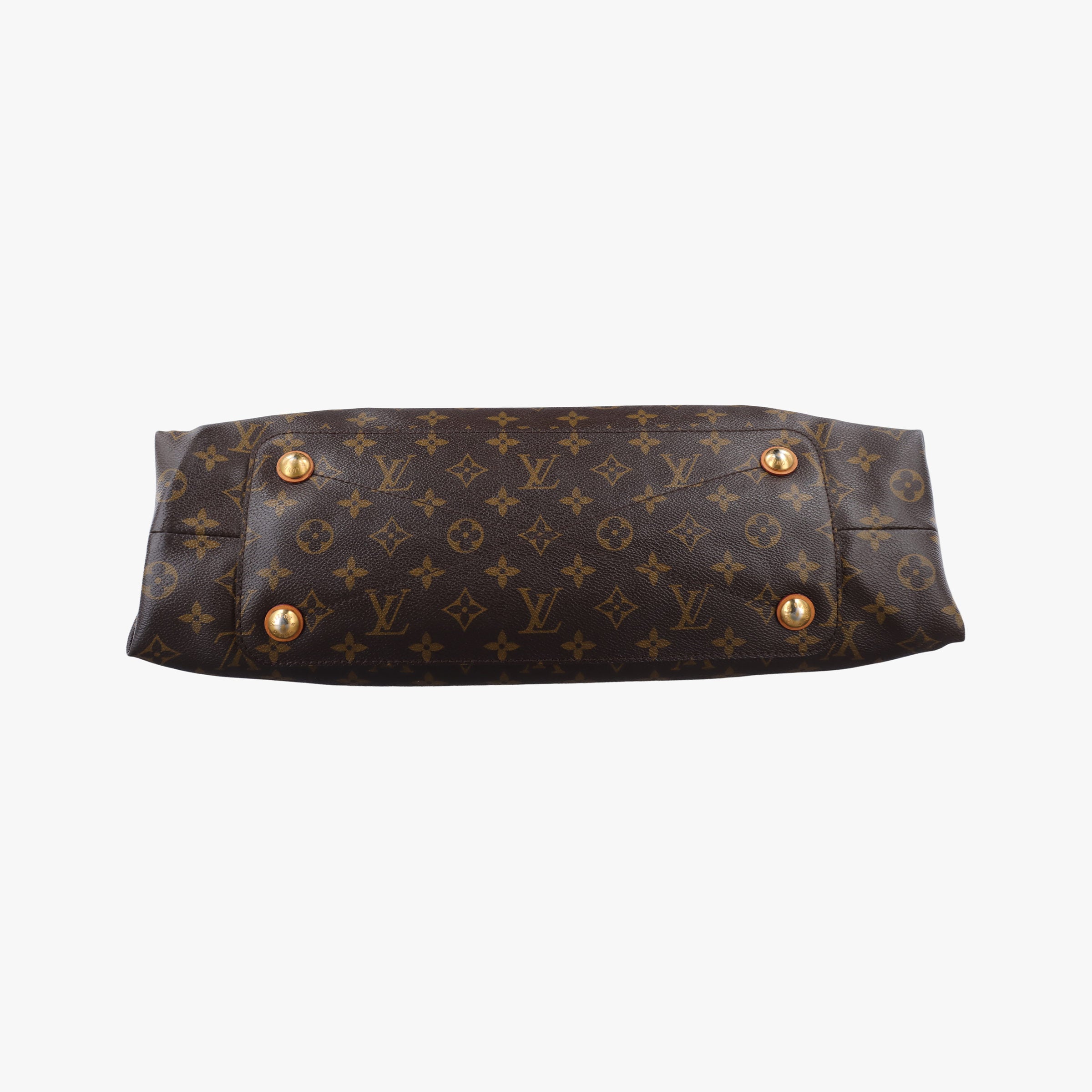Vintage Louis Vuitton OLYMPE Brown×QUETSCHE Monogram Canvas×calf leather M40926 handbag | stylenewstar