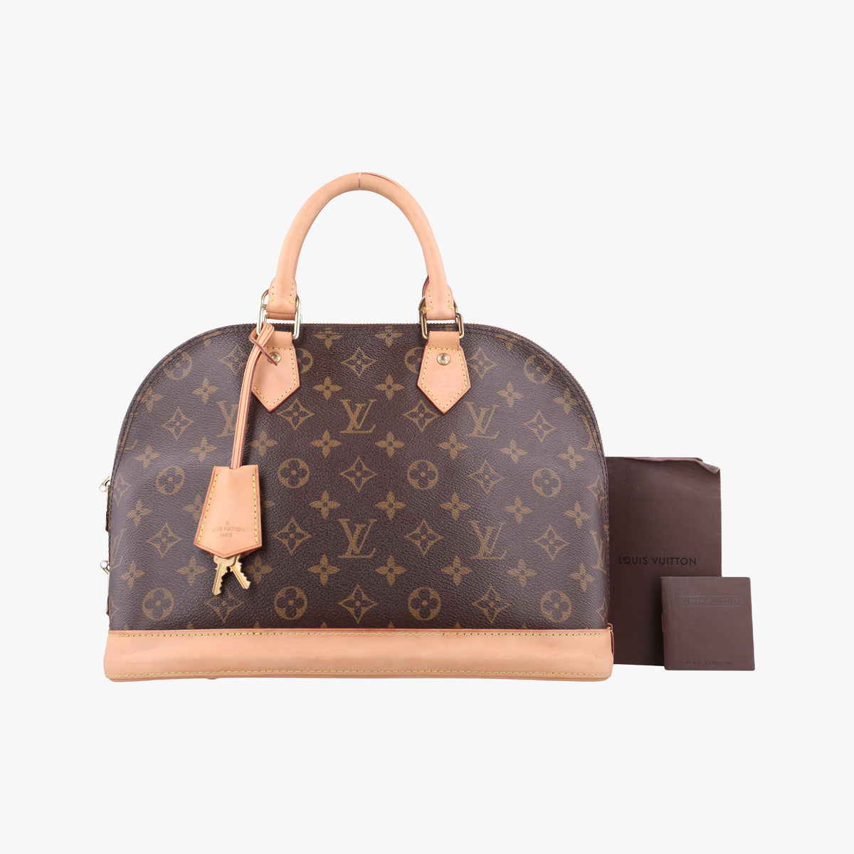 Secondhand Louis Vuitton Alma PM Brown Monogram Canvas×calf leather M53151 handbag | stylenewstar