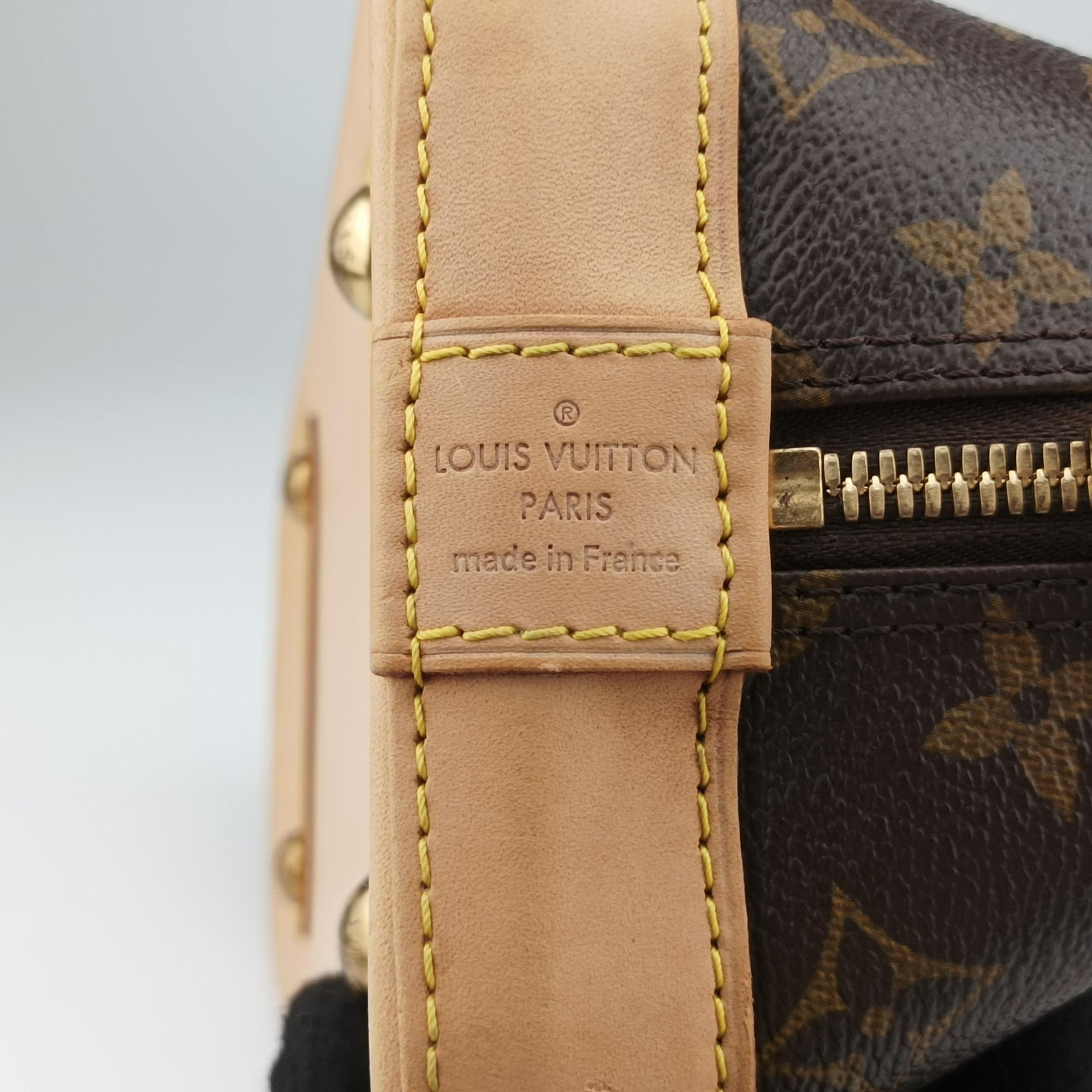 Secondhand Louis Vuitton Alma PM Brown Monogram Canvas×calf leather M53151 handbag | stylenewstar