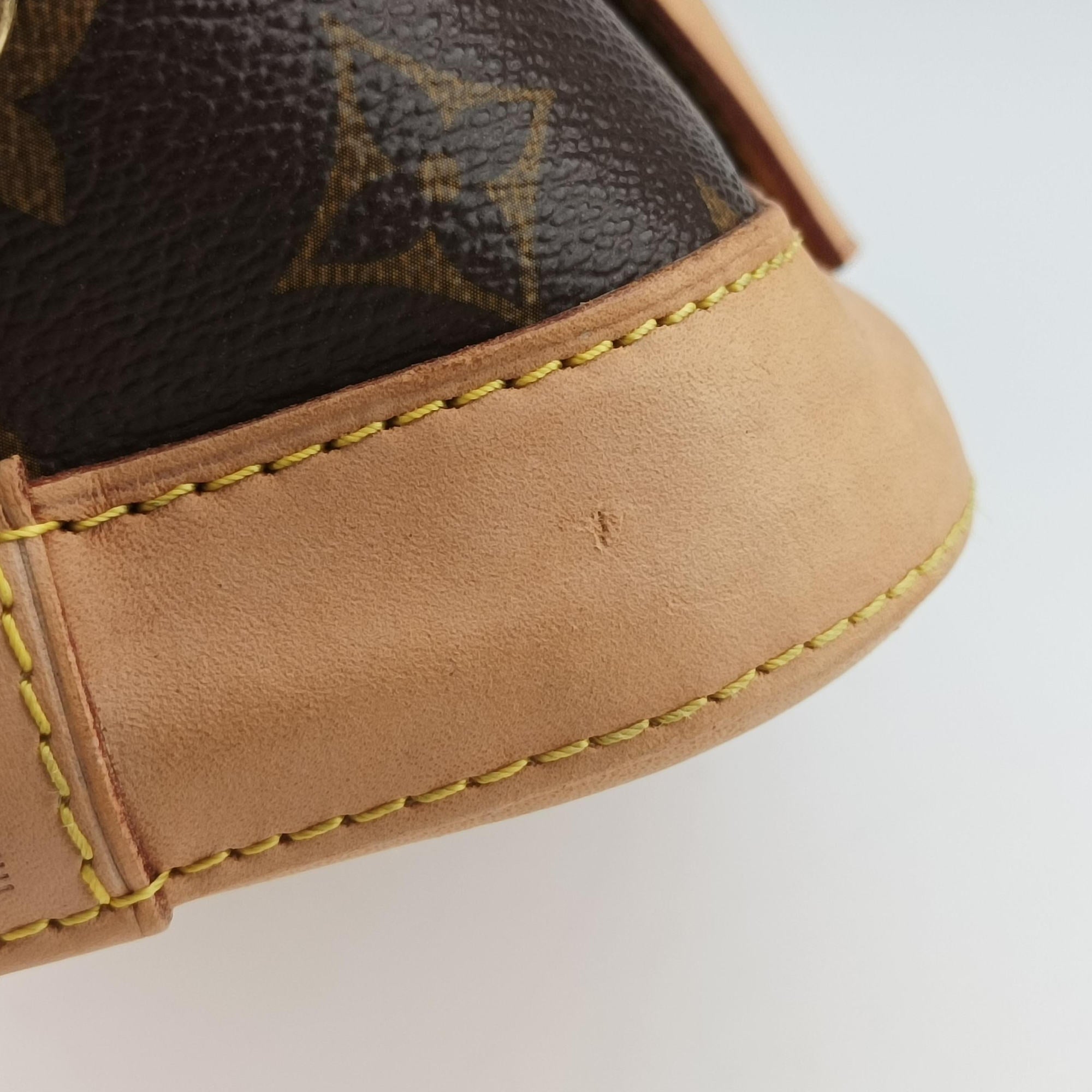 Secondhand Louis Vuitton Alma PM Brown Monogram Canvas×calf leather M53151 handbag | stylenewstar