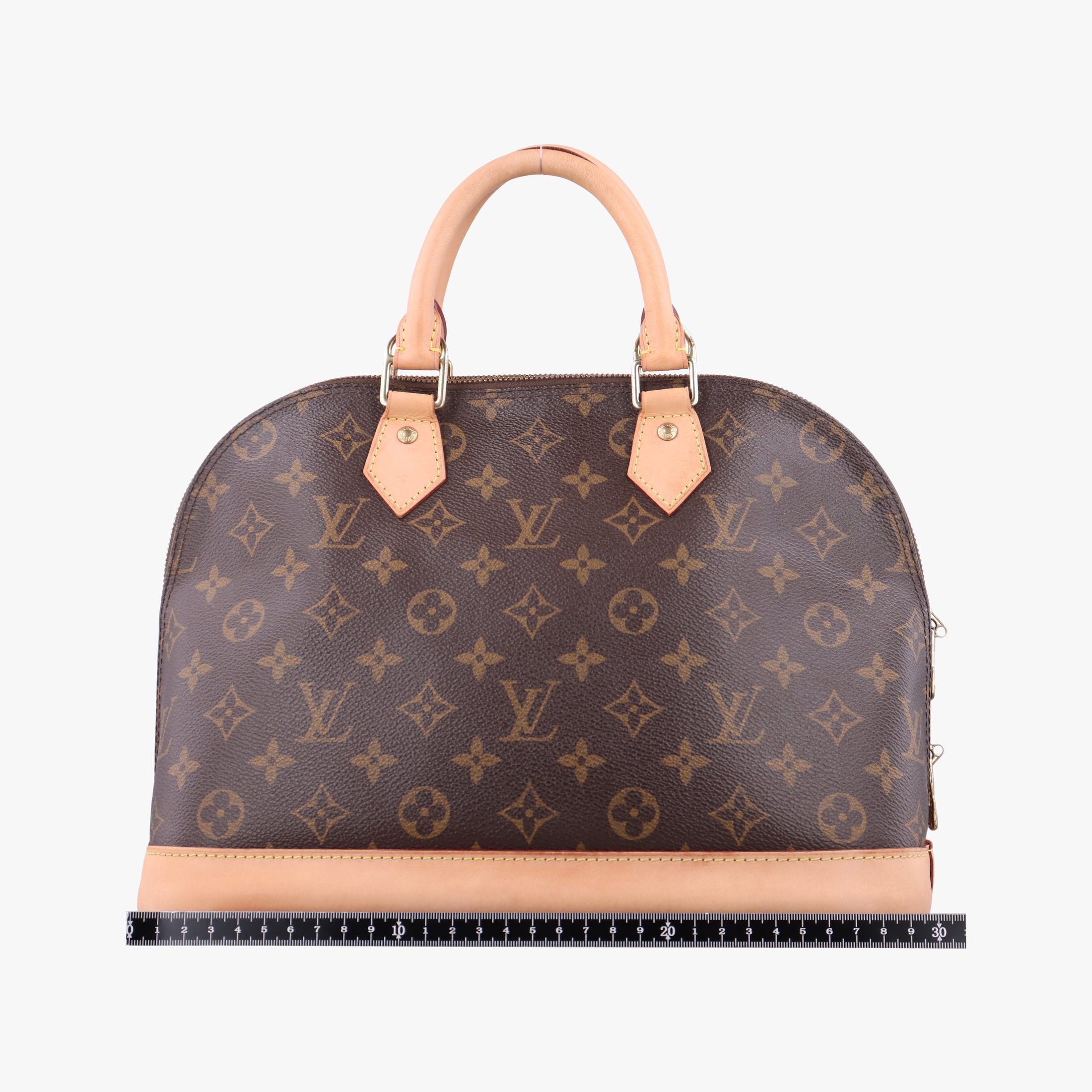 Secondhand Louis Vuitton Alma PM Brown Monogram Canvas×calf leather M53151 handbag | stylenewstar