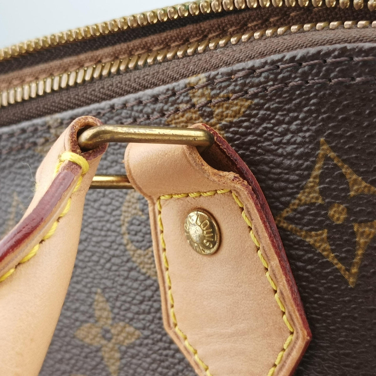 Secondhand Louis Vuitton Alma PM Brown Monogram Canvas×calf leather M53151 handbag | stylenewstar