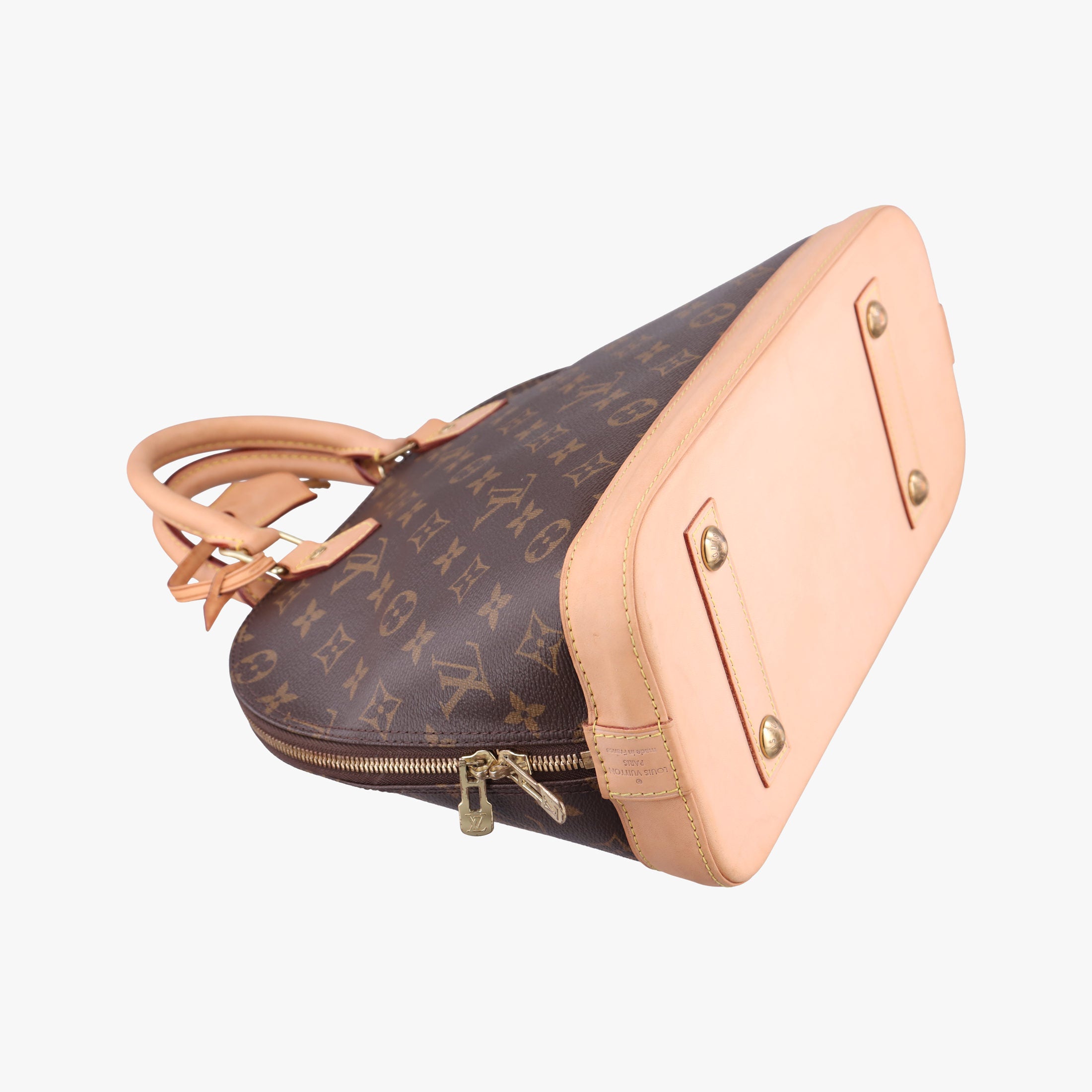Secondhand Louis Vuitton Alma PM Brown Monogram Canvas×calf leather M53151 handbag | stylenewstar
