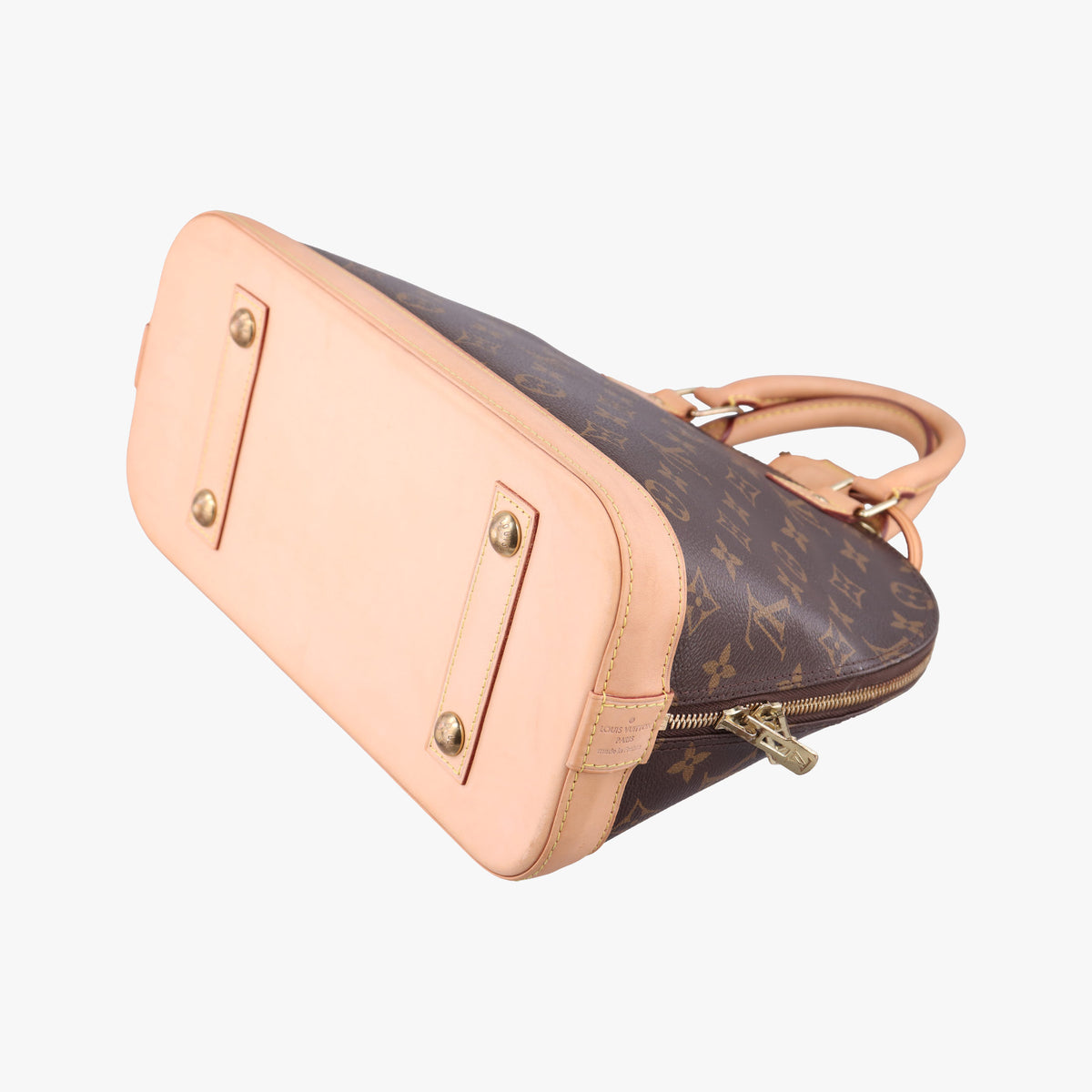 Secondhand Louis Vuitton Alma PM Brown Monogram Canvas×calf leather M53151 handbag | stylenewstar