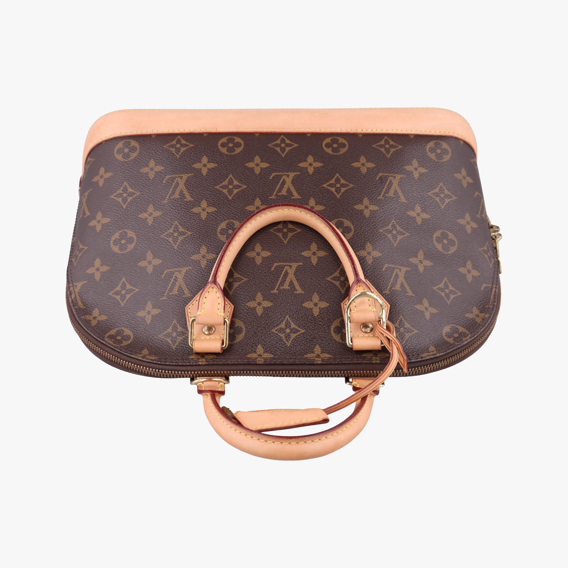Secondhand Louis Vuitton Alma PM Brown Monogram Canvas×calf leather M53151 handbag | stylenewstar